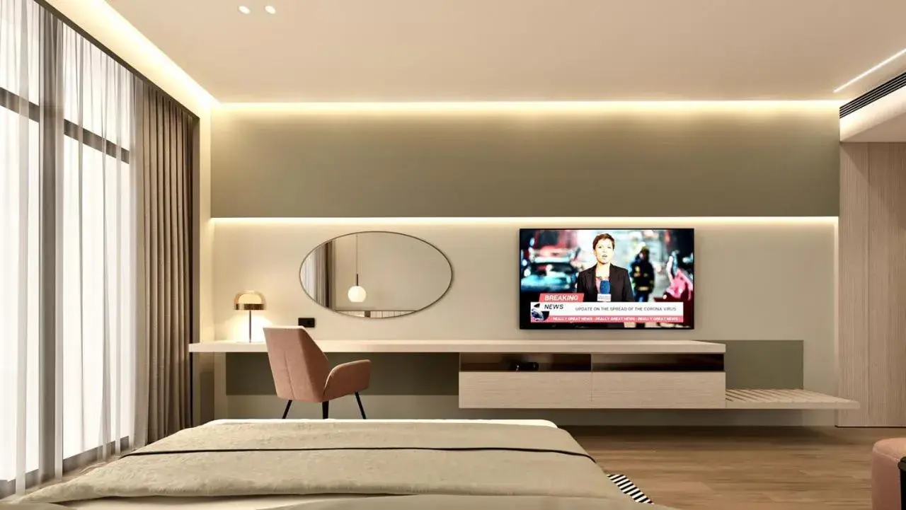 Bed in ParkTower Suites Bed in ParkTower Suites