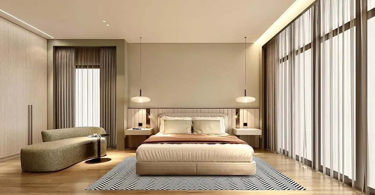 Bed in ParkTower Suites Bed in ParkTower Suites