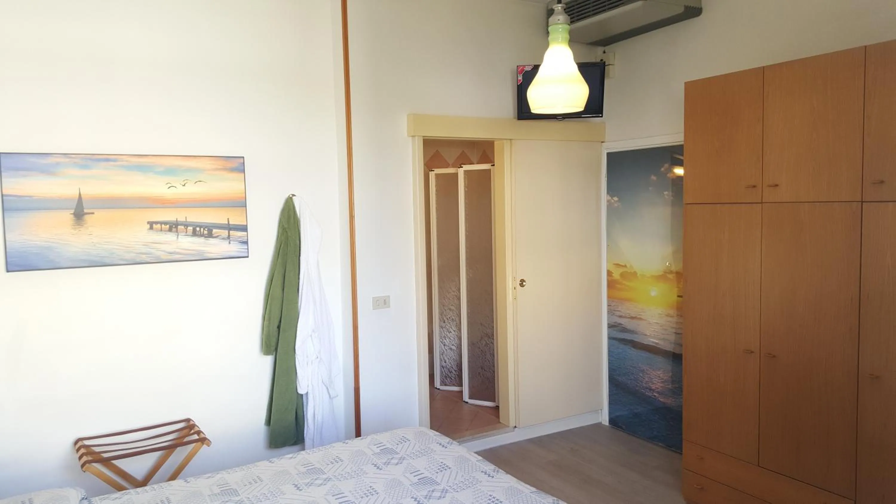 Decorative detail, Bed in Hotel Losanna Cervia