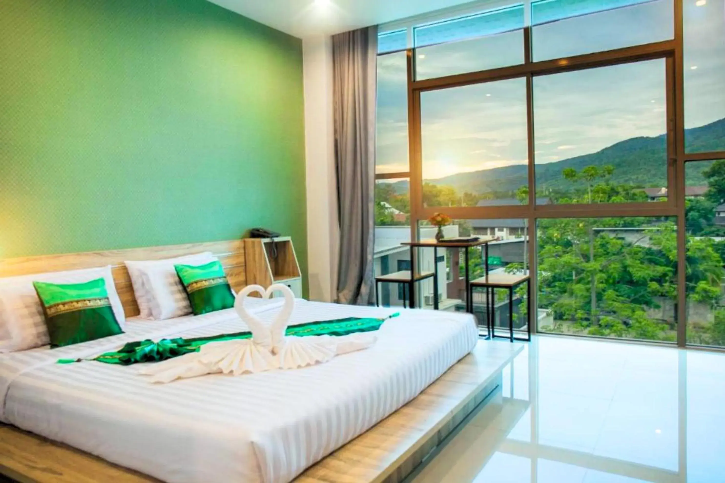 Double Room with Mountain View in Km Hotel Chiang Mai Double Room with Mountain View in Km Hotel Chiang Mai