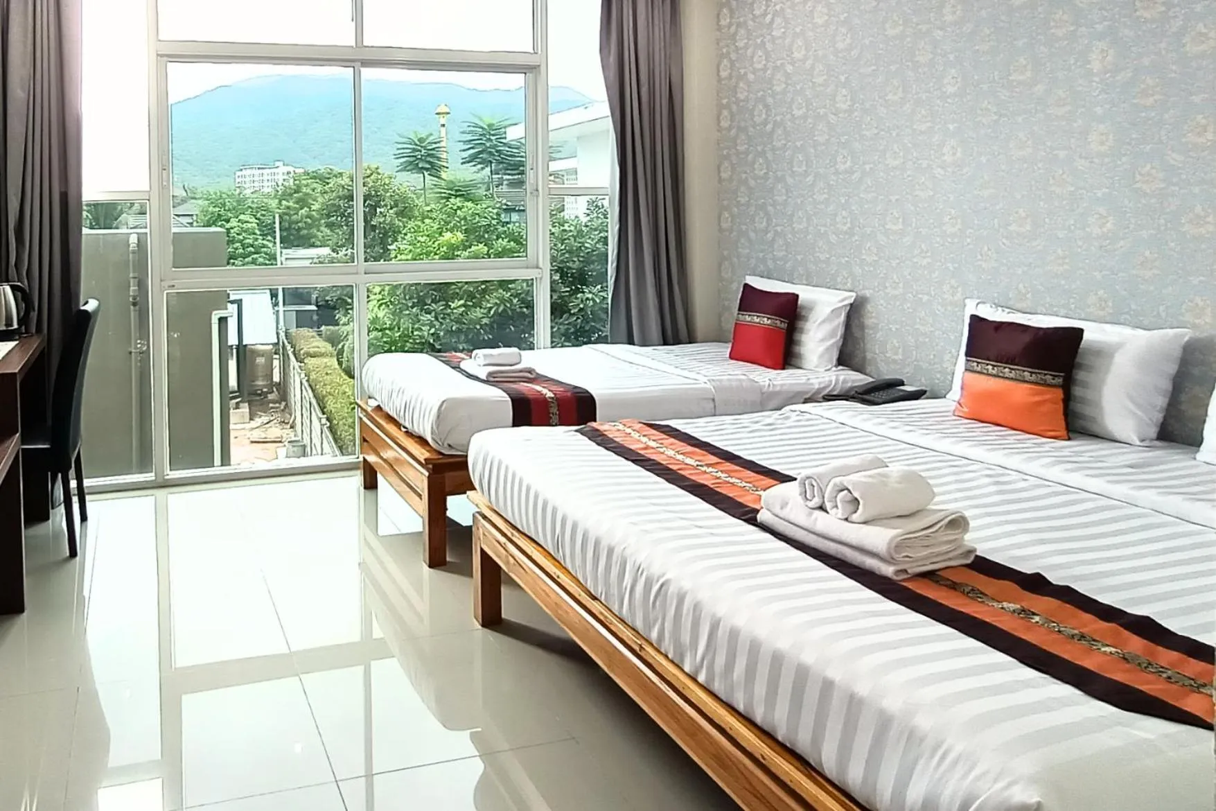 Bed in Km Hotel Chiang Mai