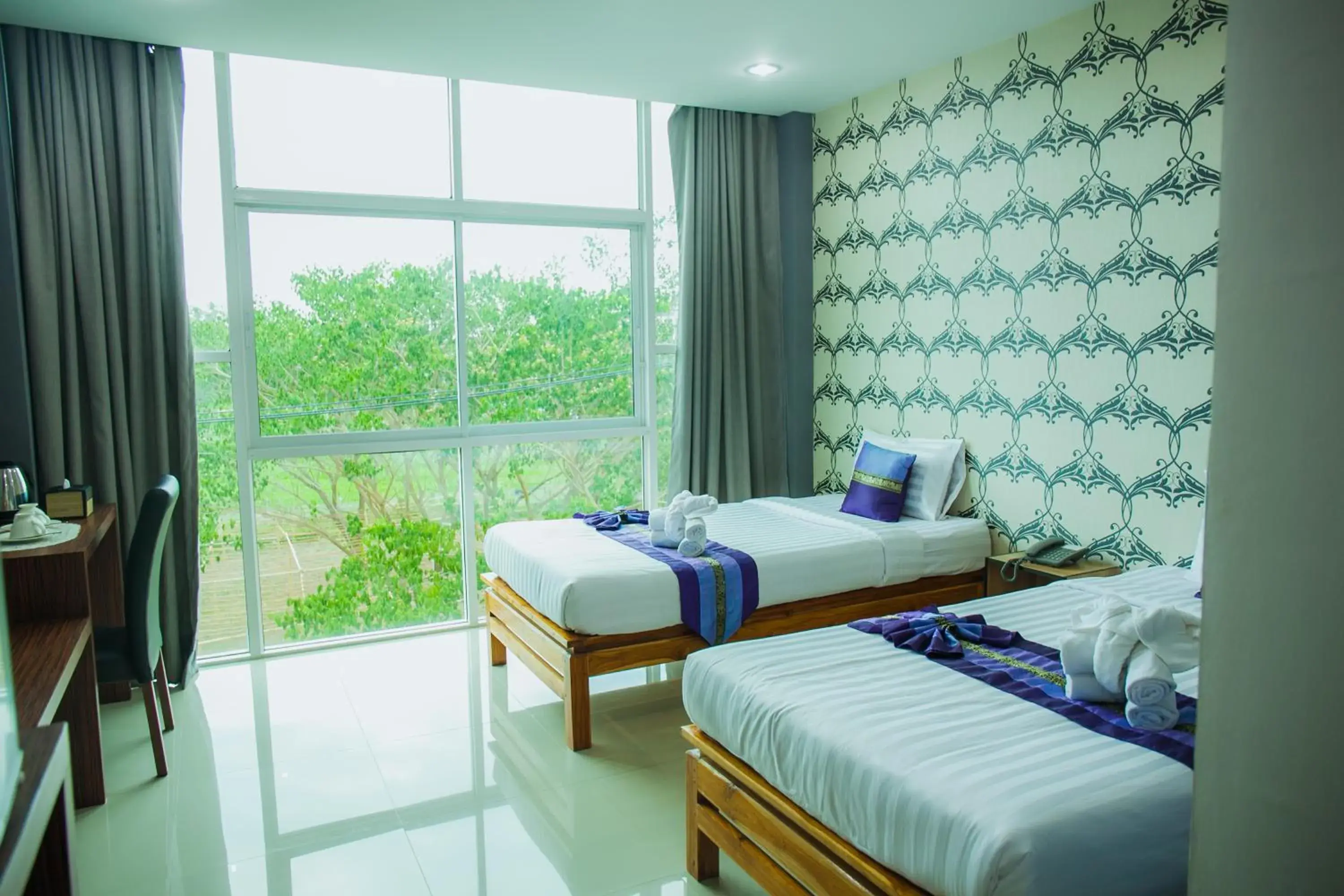 Bed in Km Hotel Chiang Mai Bed in Km Hotel Chiang Mai