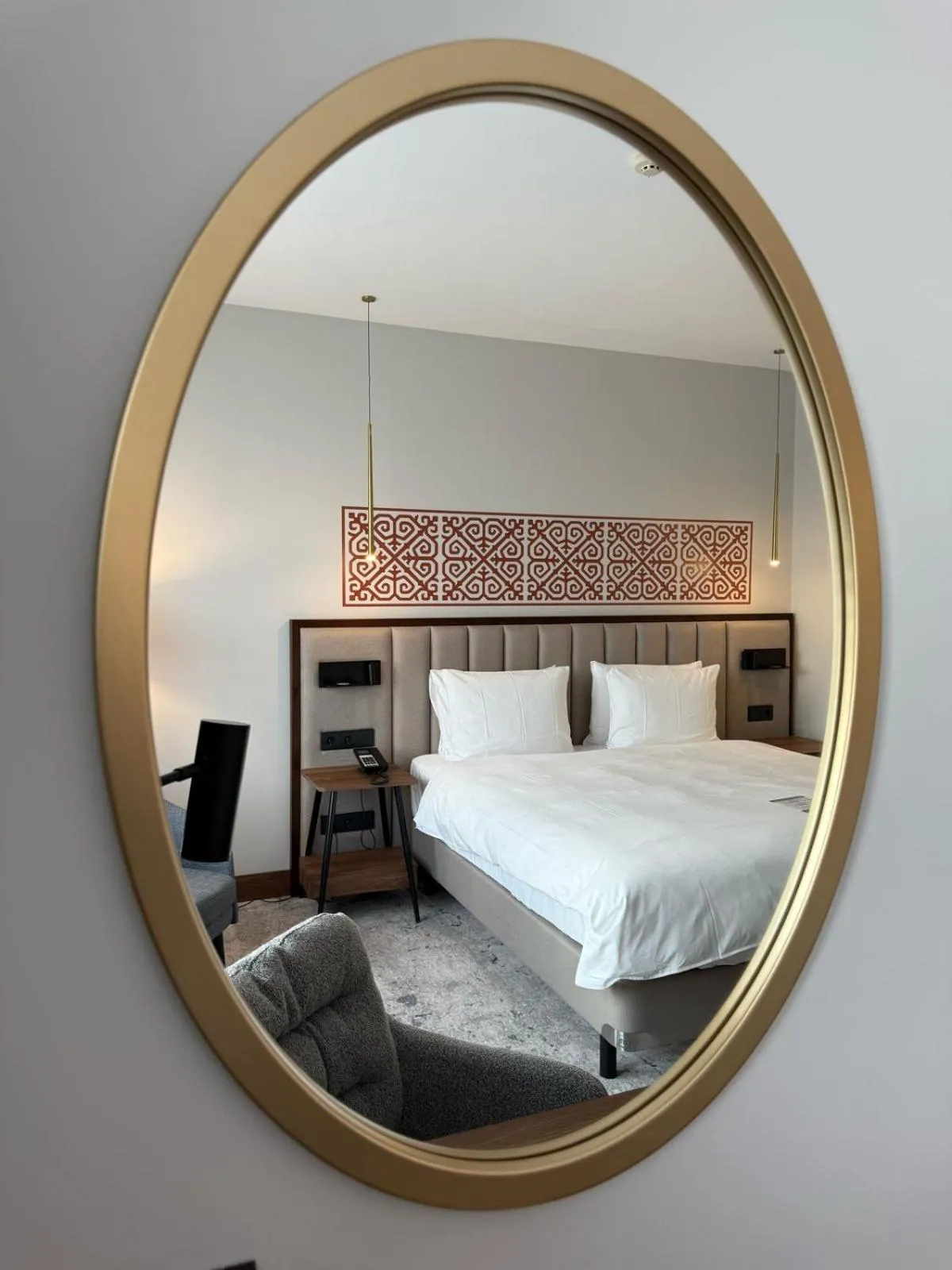 Photo of the whole room, Bed in Rahat Palace Hotel