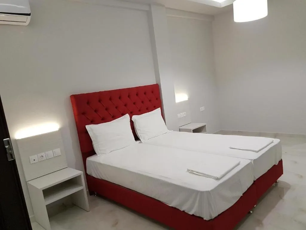 Bed in Enjoy Lichnos Bay Village, Camping, Hotel and Apartments