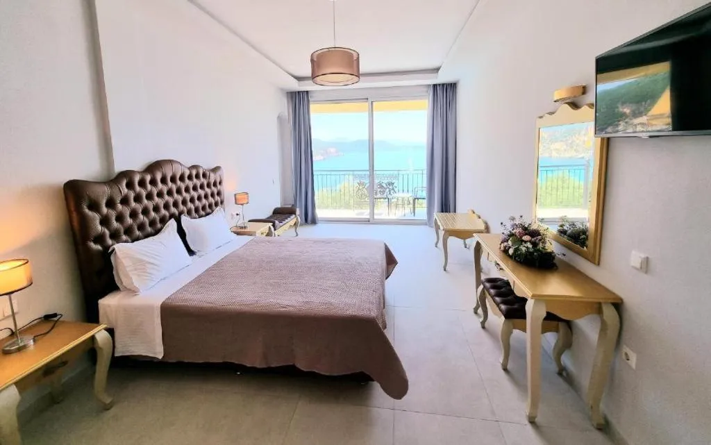 Bed in Enjoy Lichnos Bay Village, Camping, Hotel and Apartments