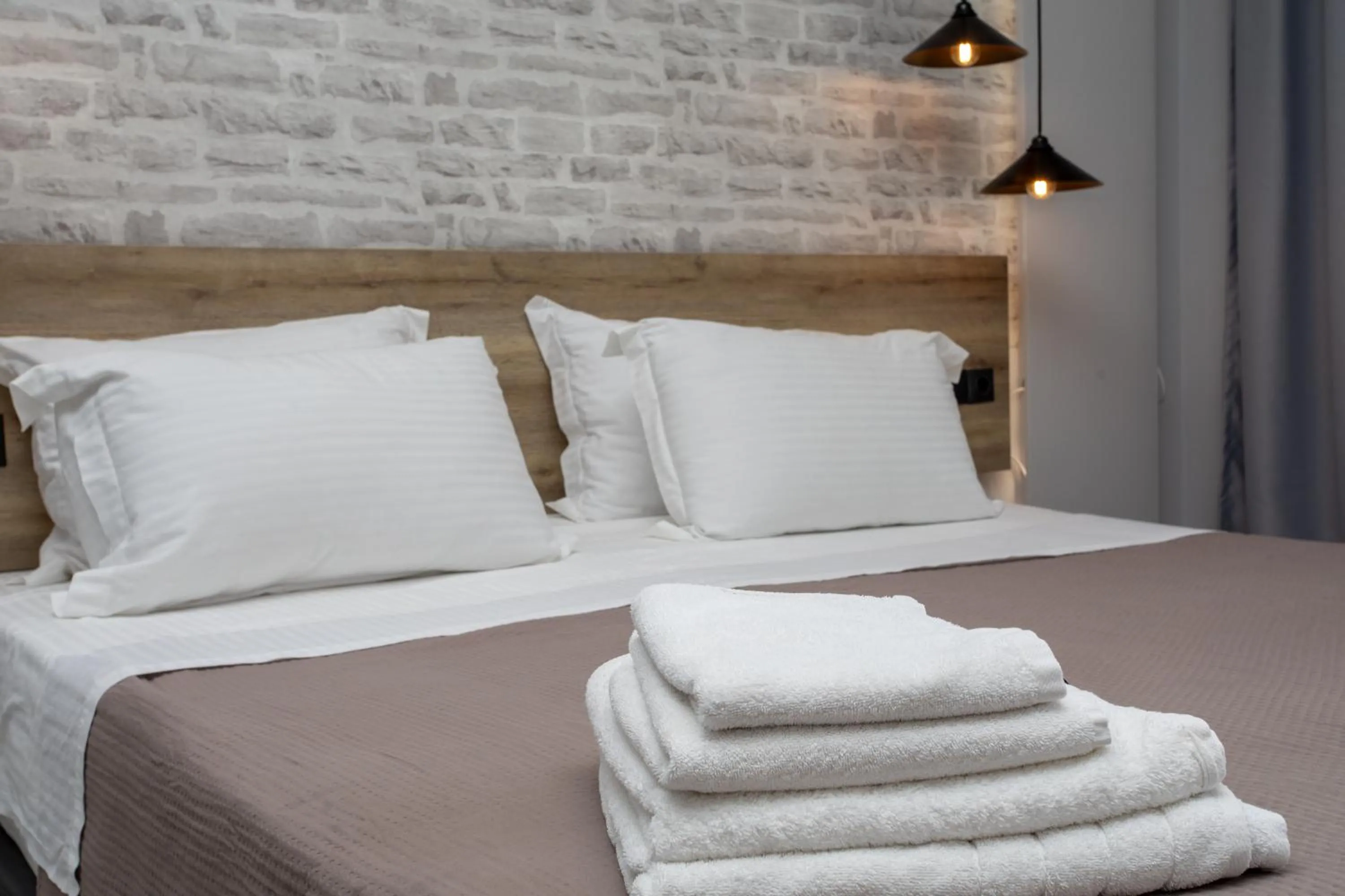 Bed in Enjoy Lichnos Bay Village, Camping, Hotel and Apartments
