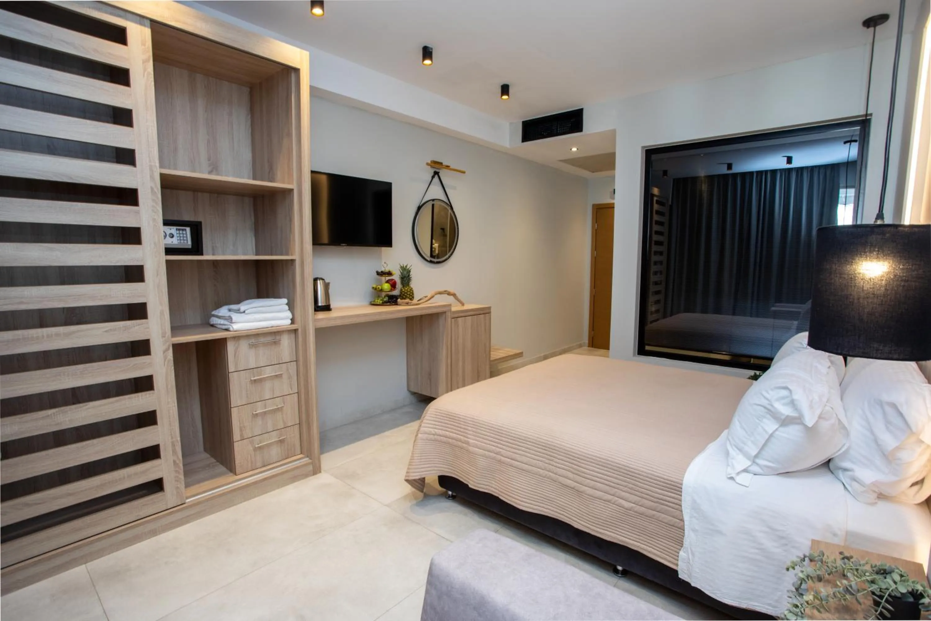 Bed in Enjoy Lichnos Bay Village, Camping, Hotel and Apartments