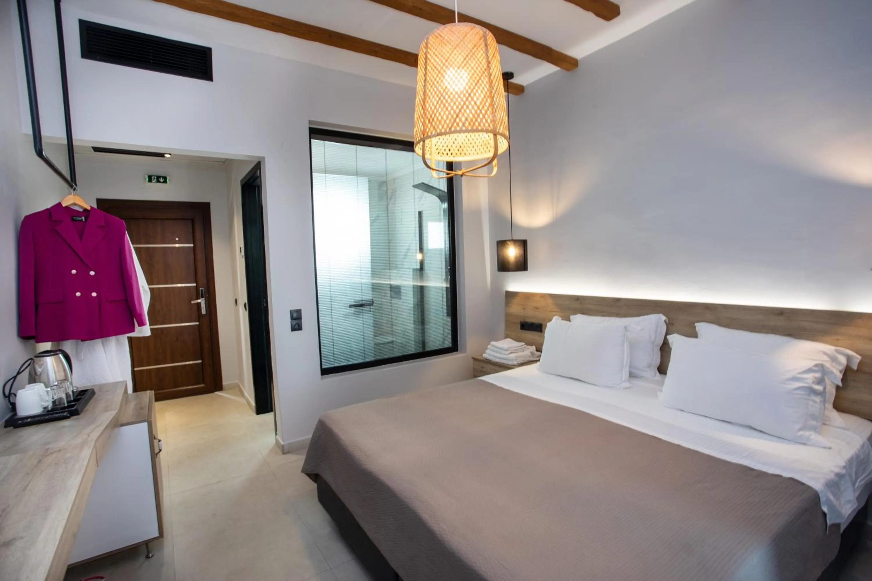 Bed in Enjoy Lichnos Bay Village, Camping, Hotel and Apartments