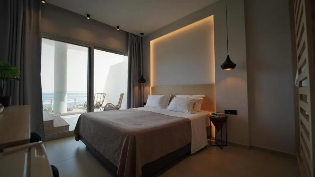 Bed in Enjoy Lichnos Bay Village, Camping, Hotel and Apartments