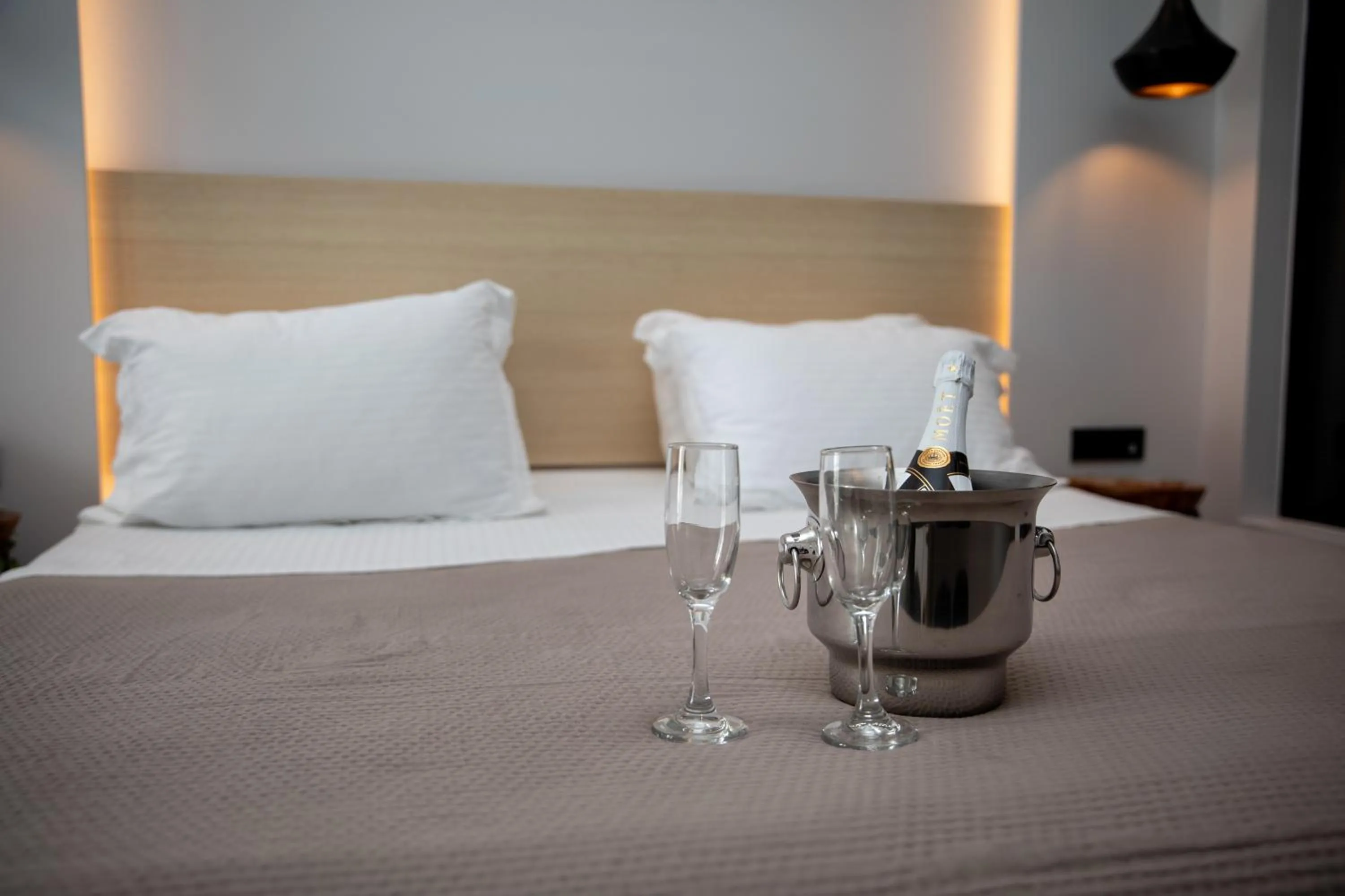 Bed in Enjoy Lichnos Bay Village, Camping, Hotel and Apartments