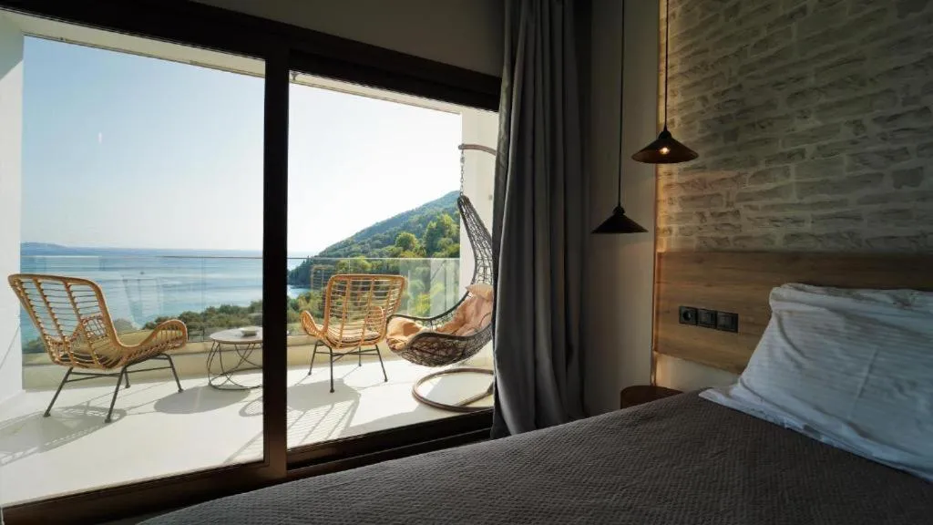 Bed in Enjoy Lichnos Bay Village, Camping, Hotel and Apartments
