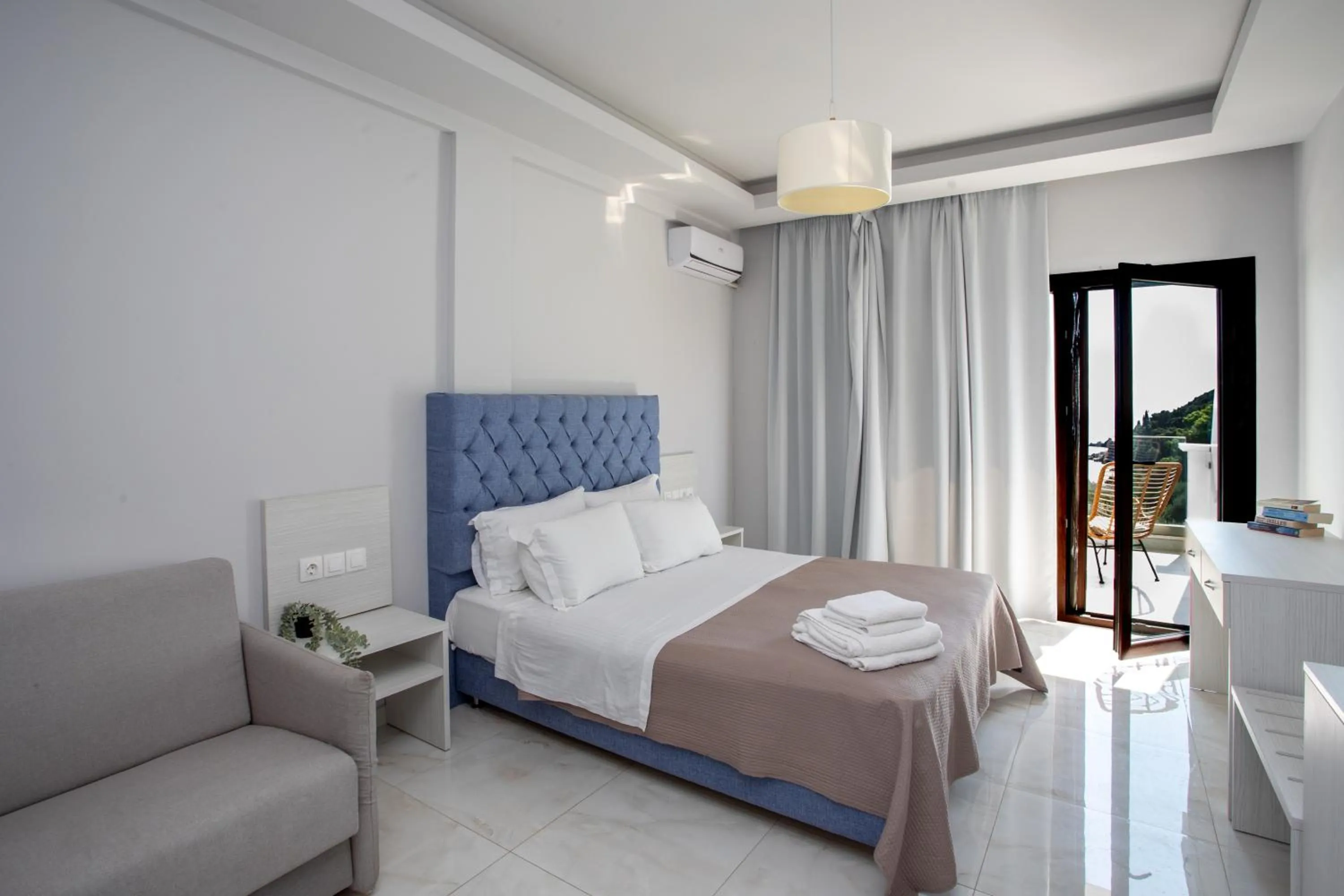 Bed in Enjoy Lichnos Bay Village, Camping, Hotel and Apartments
