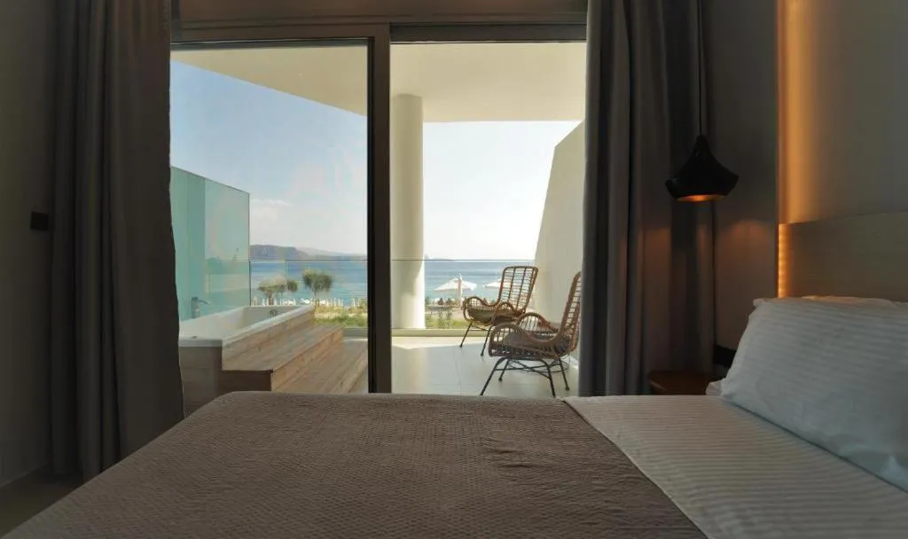 Bed in Enjoy Lichnos Bay Village, Camping, Hotel and Apartments