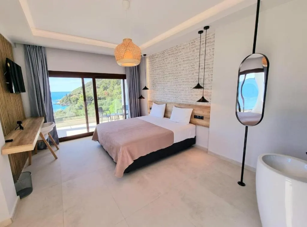 Bed in Enjoy Lichnos Bay Village, Camping, Hotel and Apartments