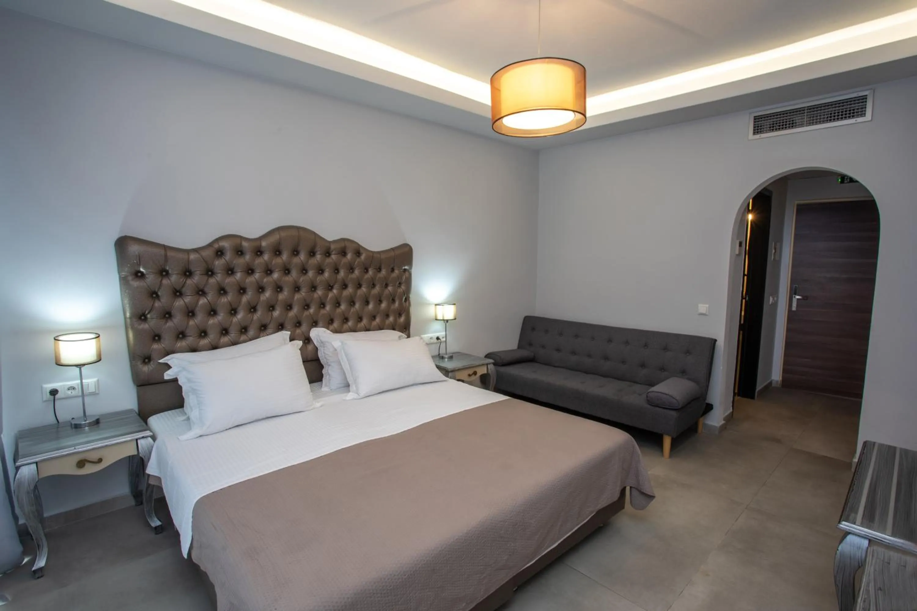 Bedroom, Bed in Enjoy Lichnos Bay Village, Camping, Hotel and Apartments