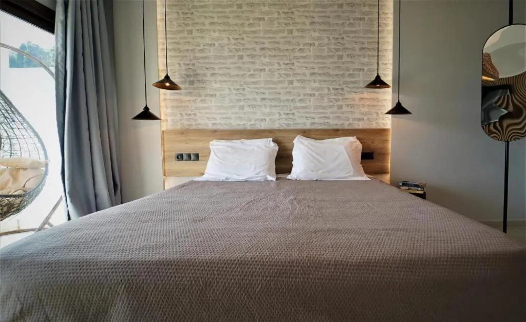 Bed in Enjoy Lichnos Bay Village, Camping, Hotel and Apartments