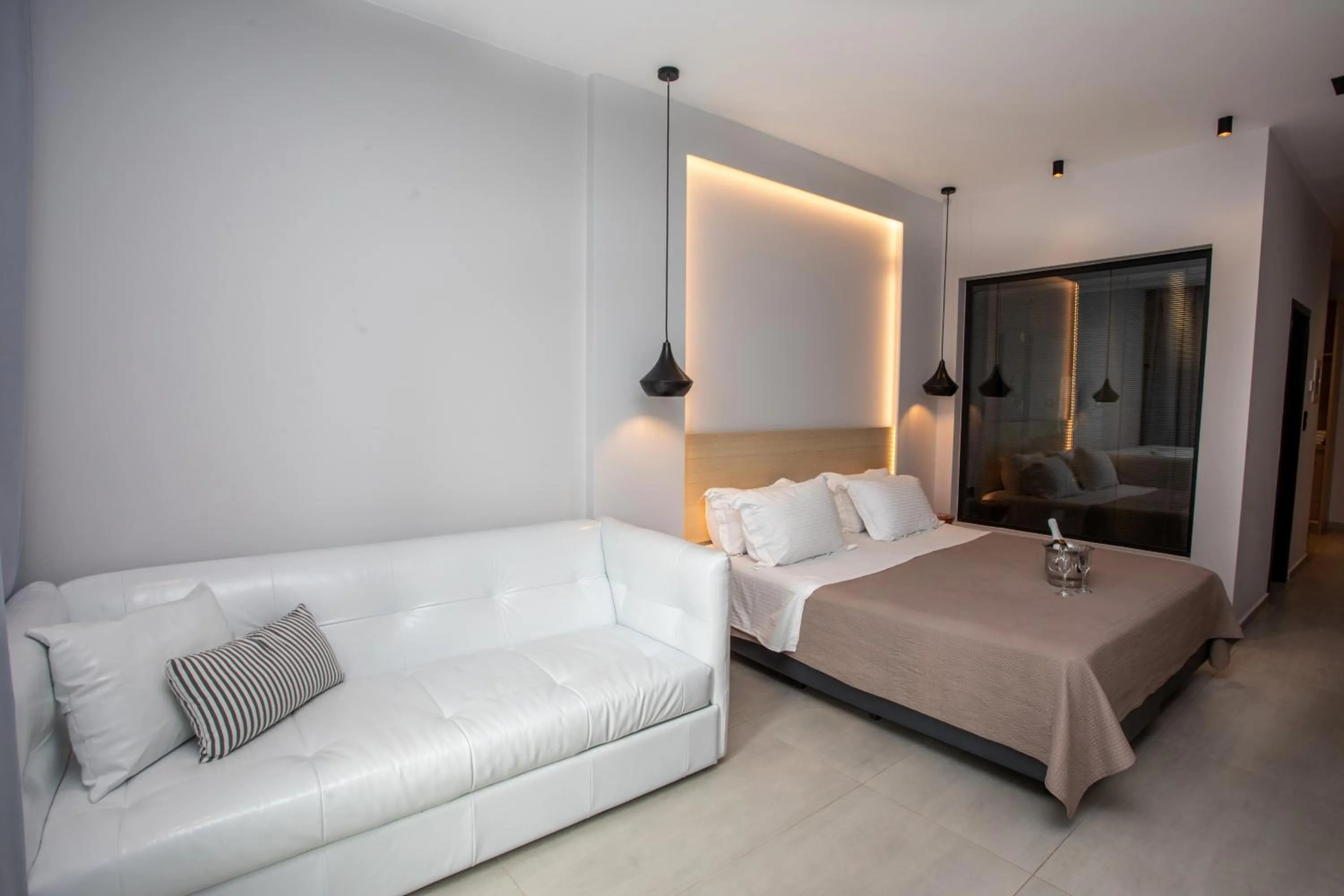 Bed in Enjoy Lichnos Bay Village, Camping, Hotel and Apartments