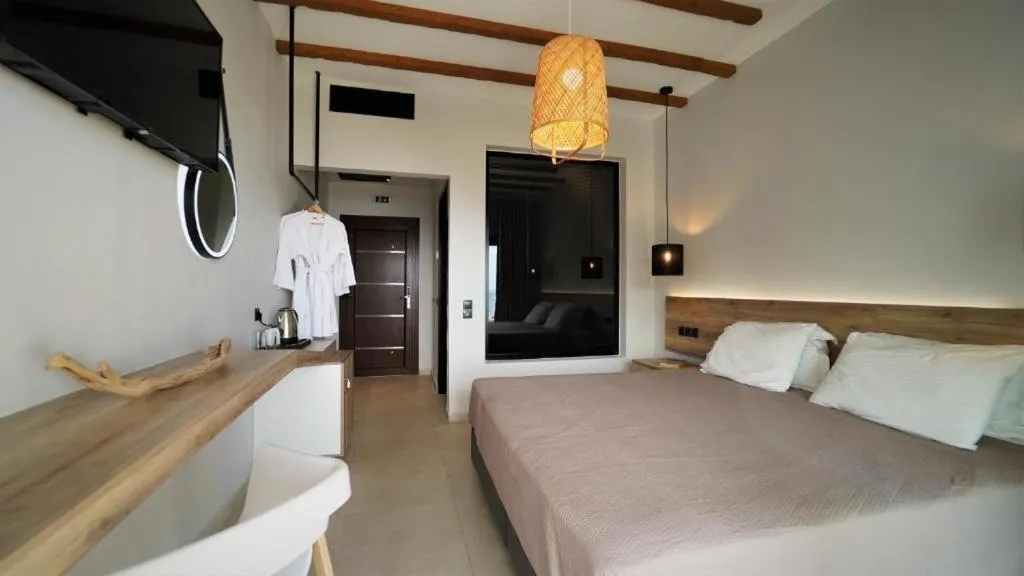 Bed in Enjoy Lichnos Bay Village, Camping, Hotel and Apartments