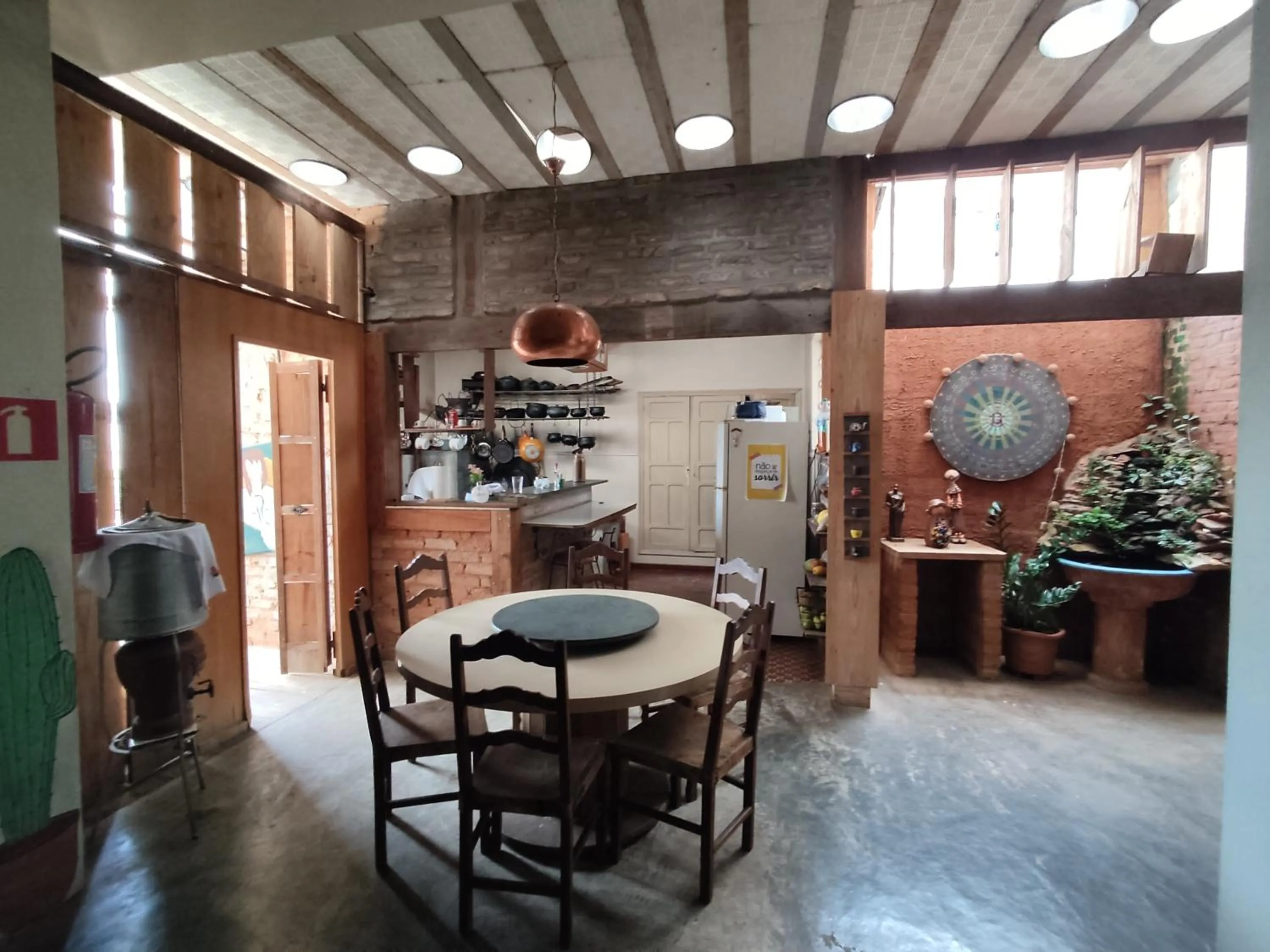 Kitchen or kitchenette in Pousada Mundo Consciente