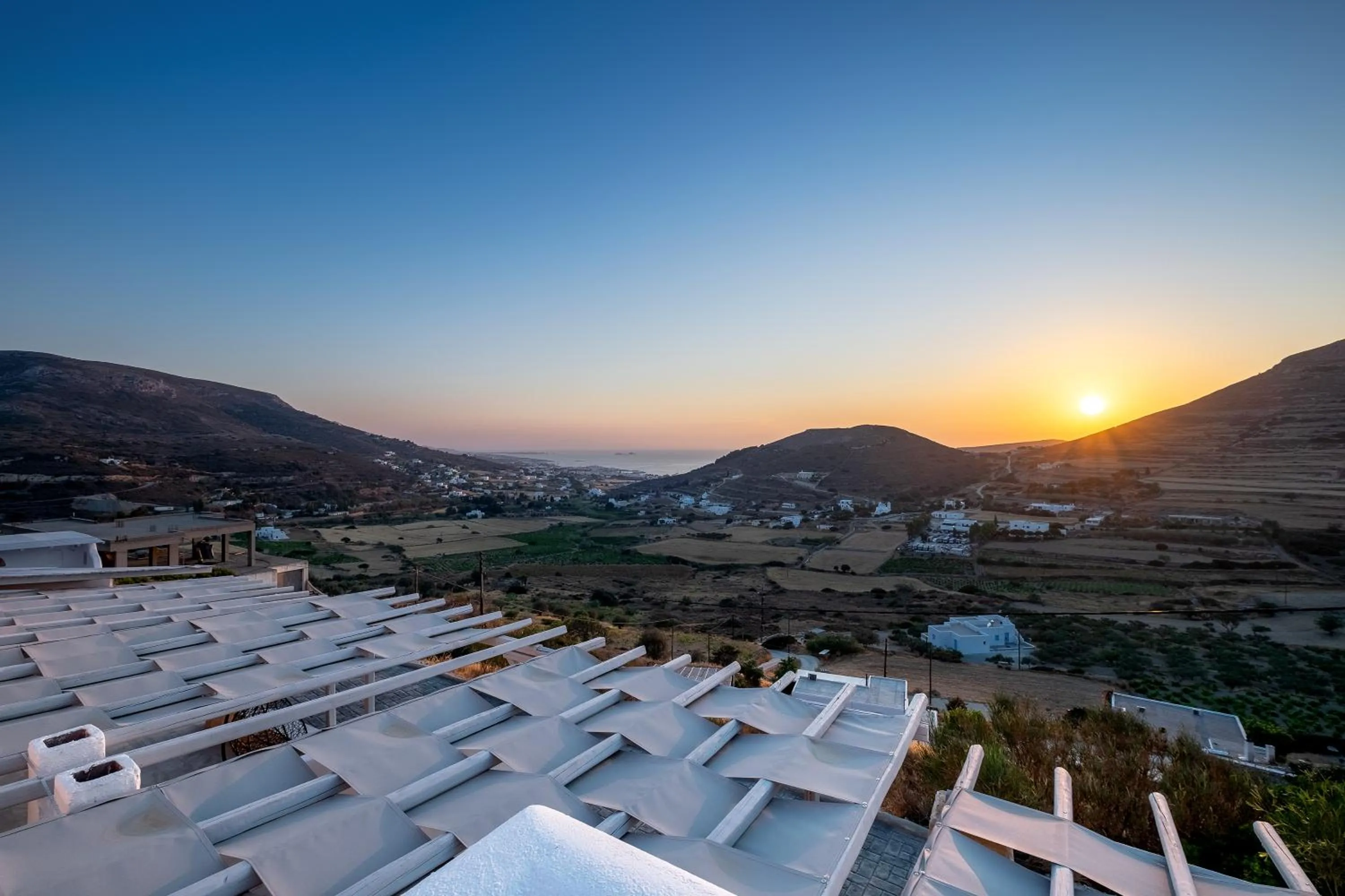 City view in Paros Villas Nereids