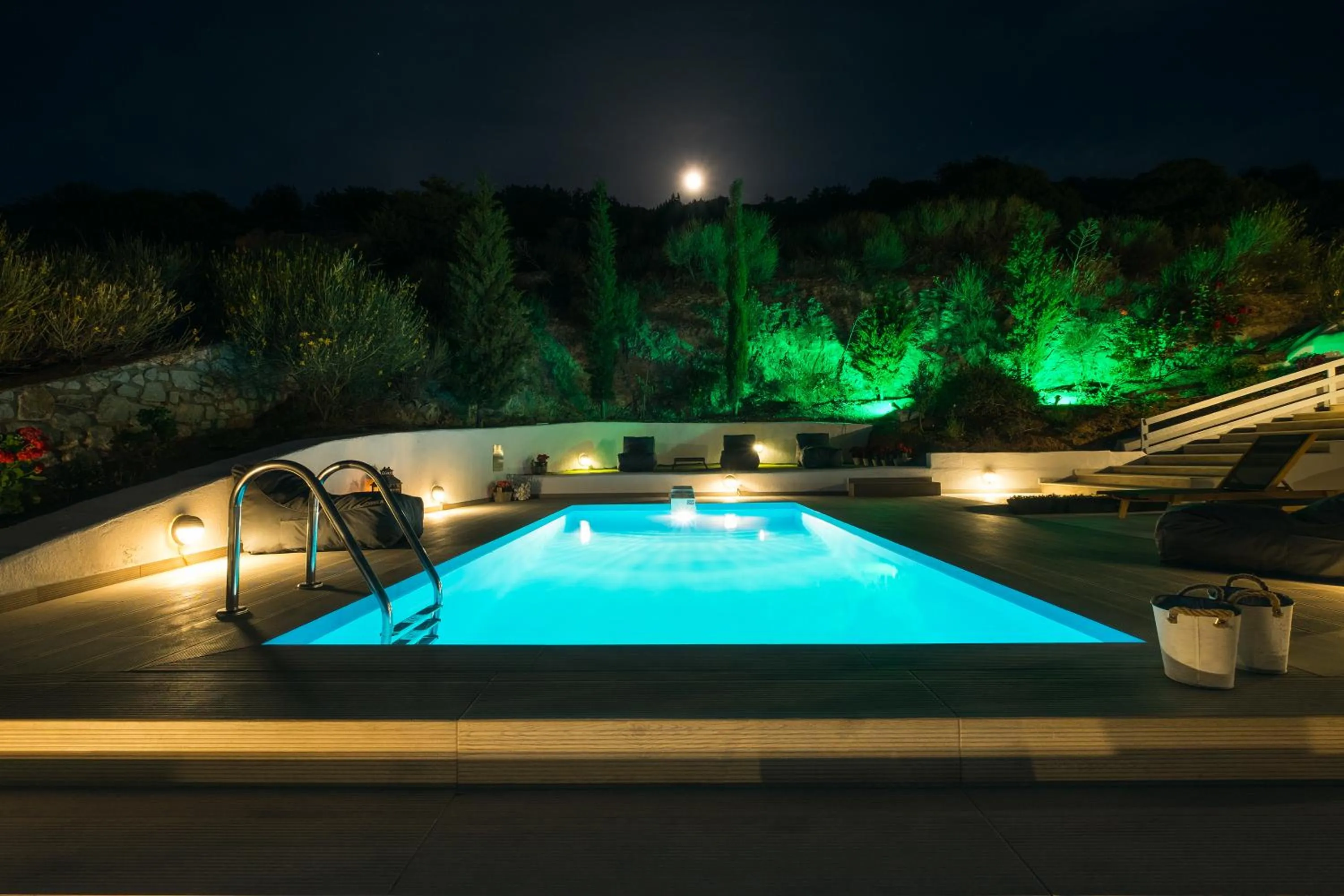 Pool view in Paros Villas Nereids