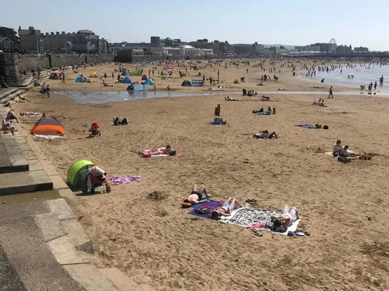 Beach in Highlea Guest House