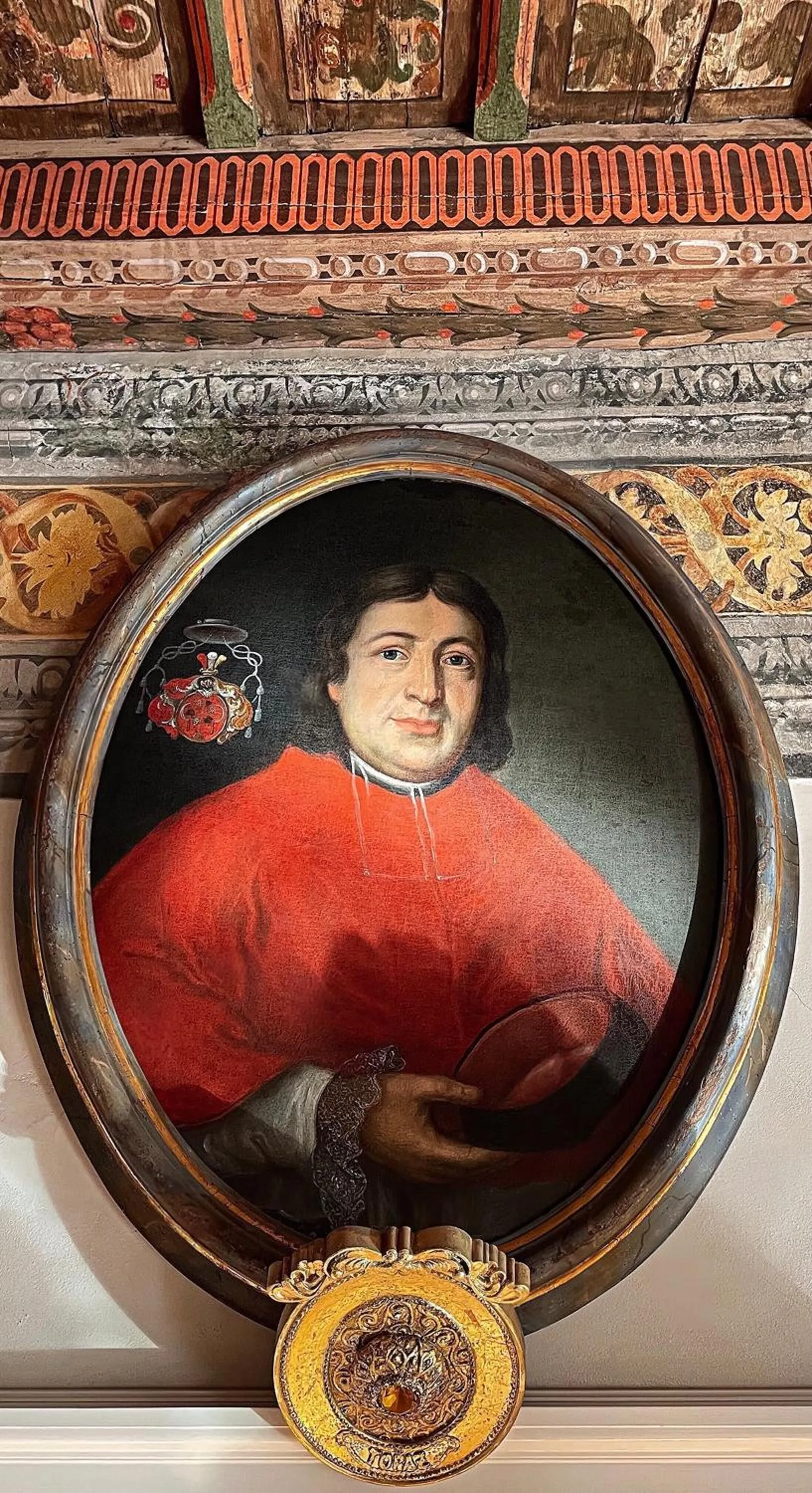 Decorative detail in Alchymist Prague Castle Suites Hotel