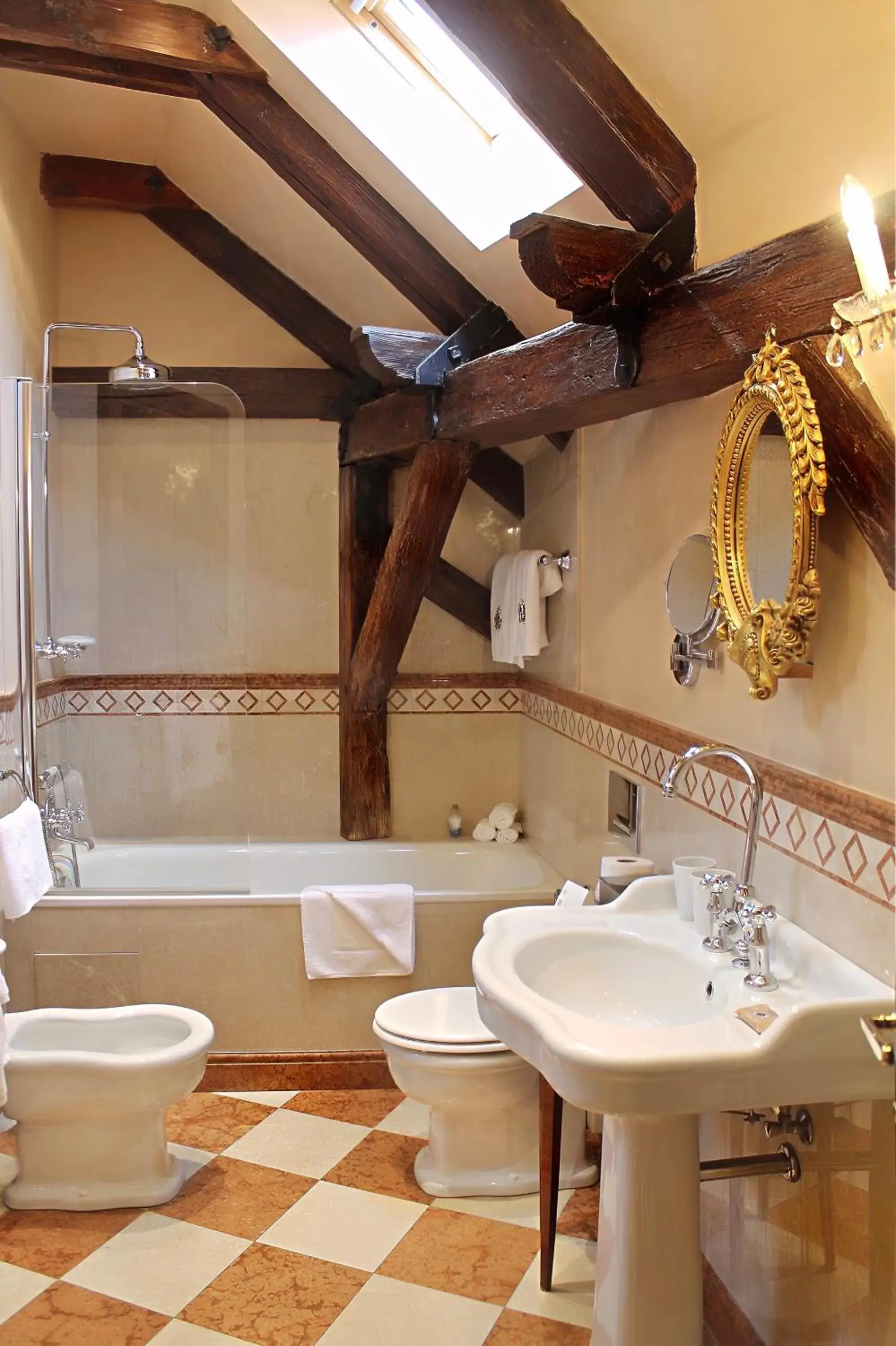 Bathroom in Alchymist Prague Castle Suites Hotel Bathroom in Alchymist Prague Castle Suites Hotel