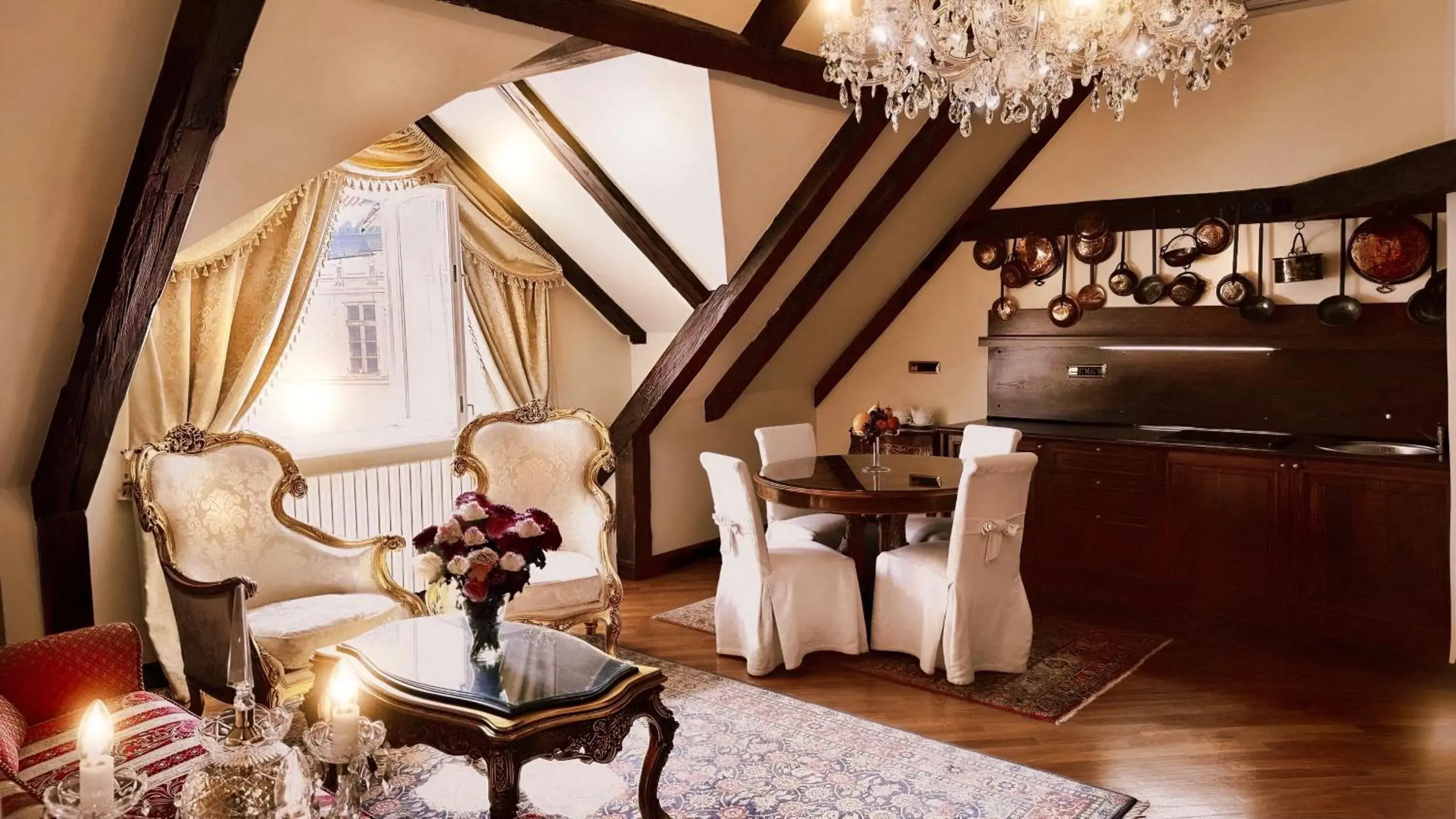 Living room in Alchymist Prague Castle Suites Hotel Living room in Alchymist Prague Castle Suites Hotel