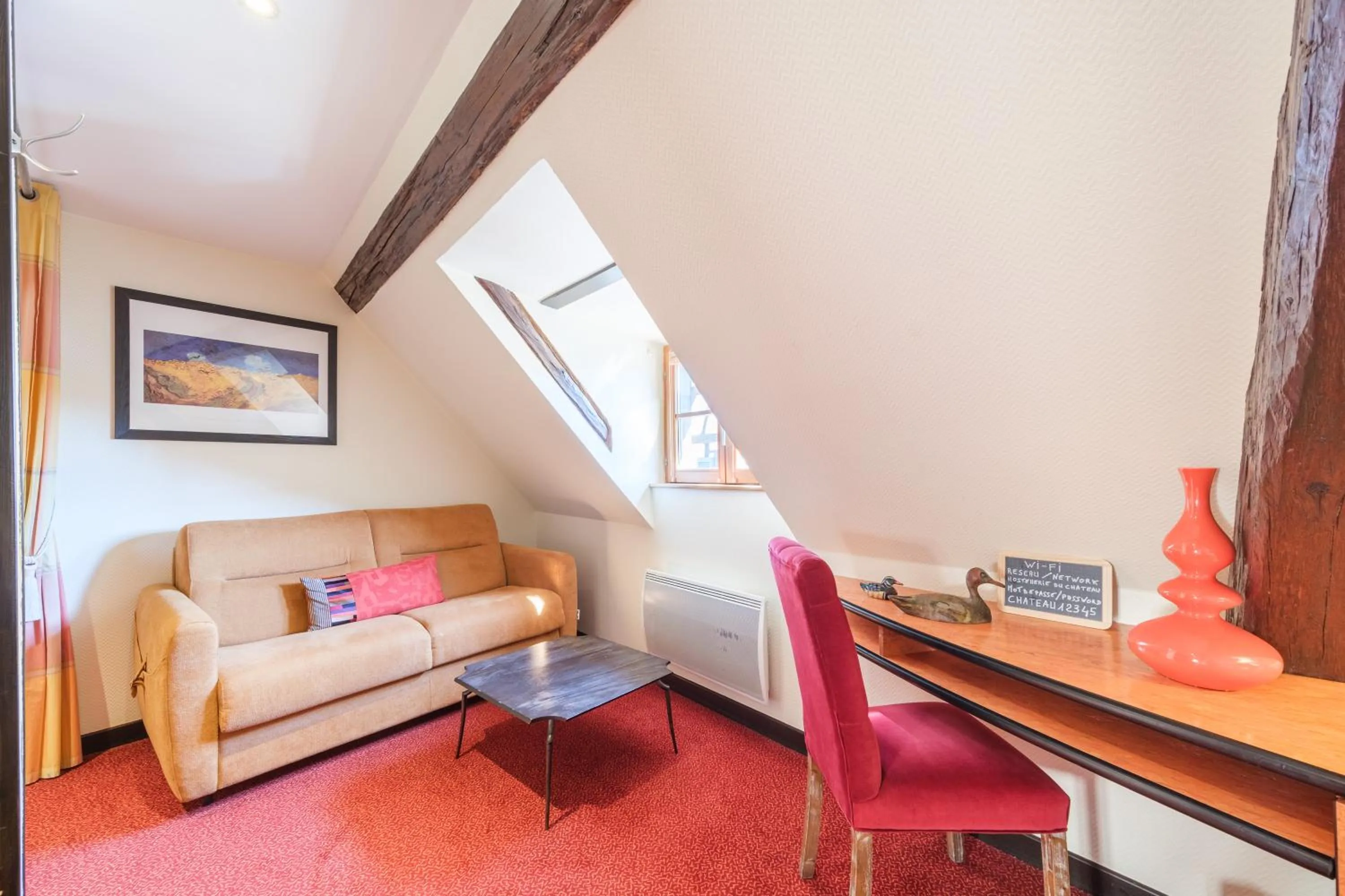 Living room in L'Hostellerie du Château