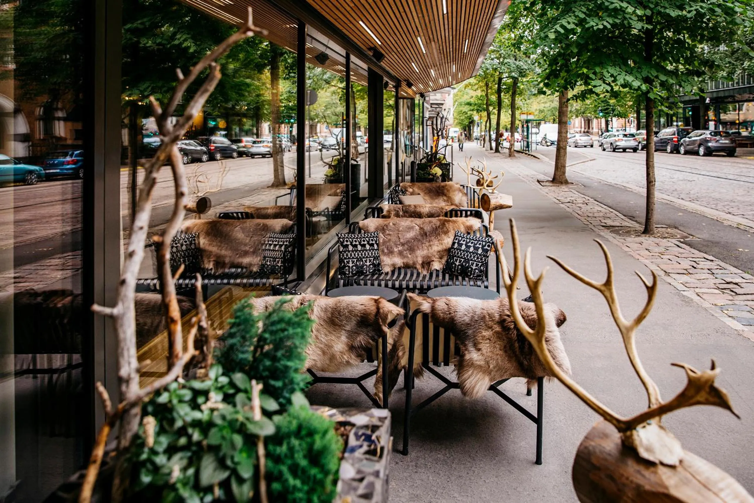 Balcony/Terrace in Lapland Hotels Bulevardi