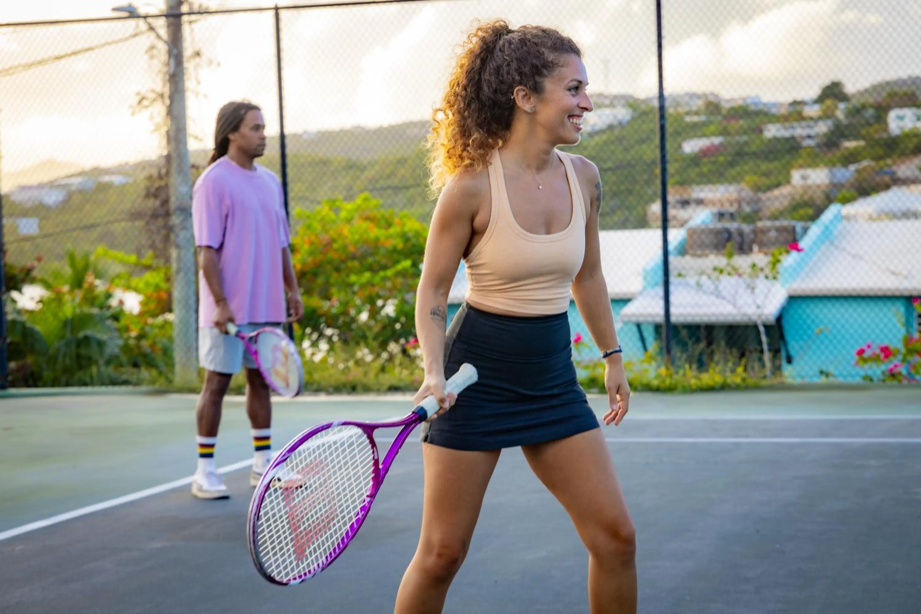 Tennis court in Secret Harbour Beach Resort