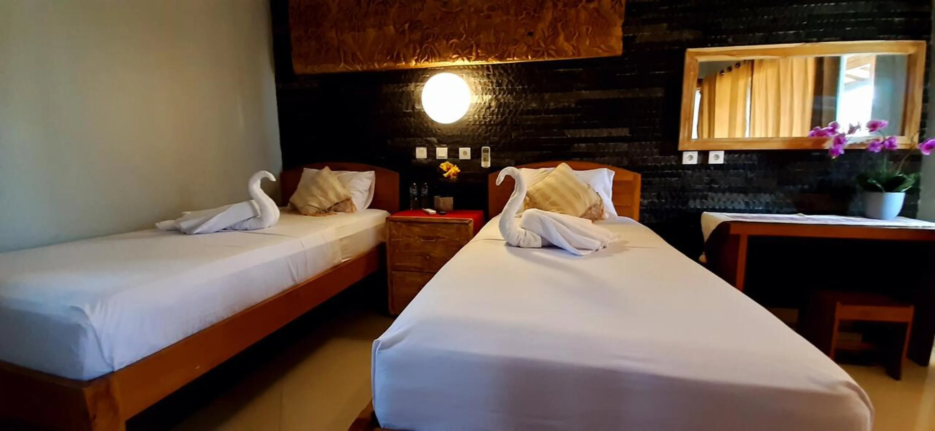 Bed in The point surfcamp Bali