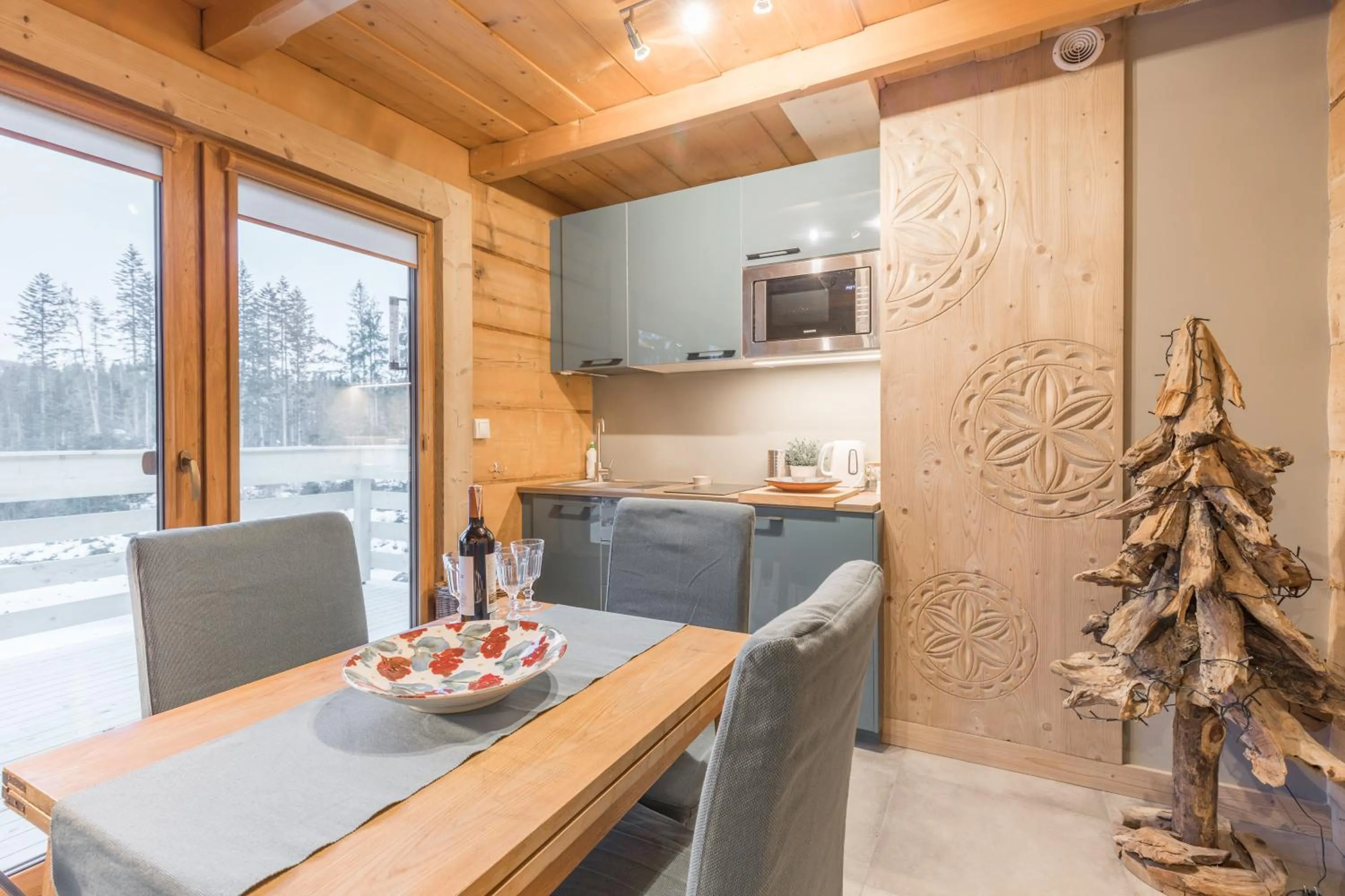 Kitchen or kitchenette in Apartamenty Biały Potok