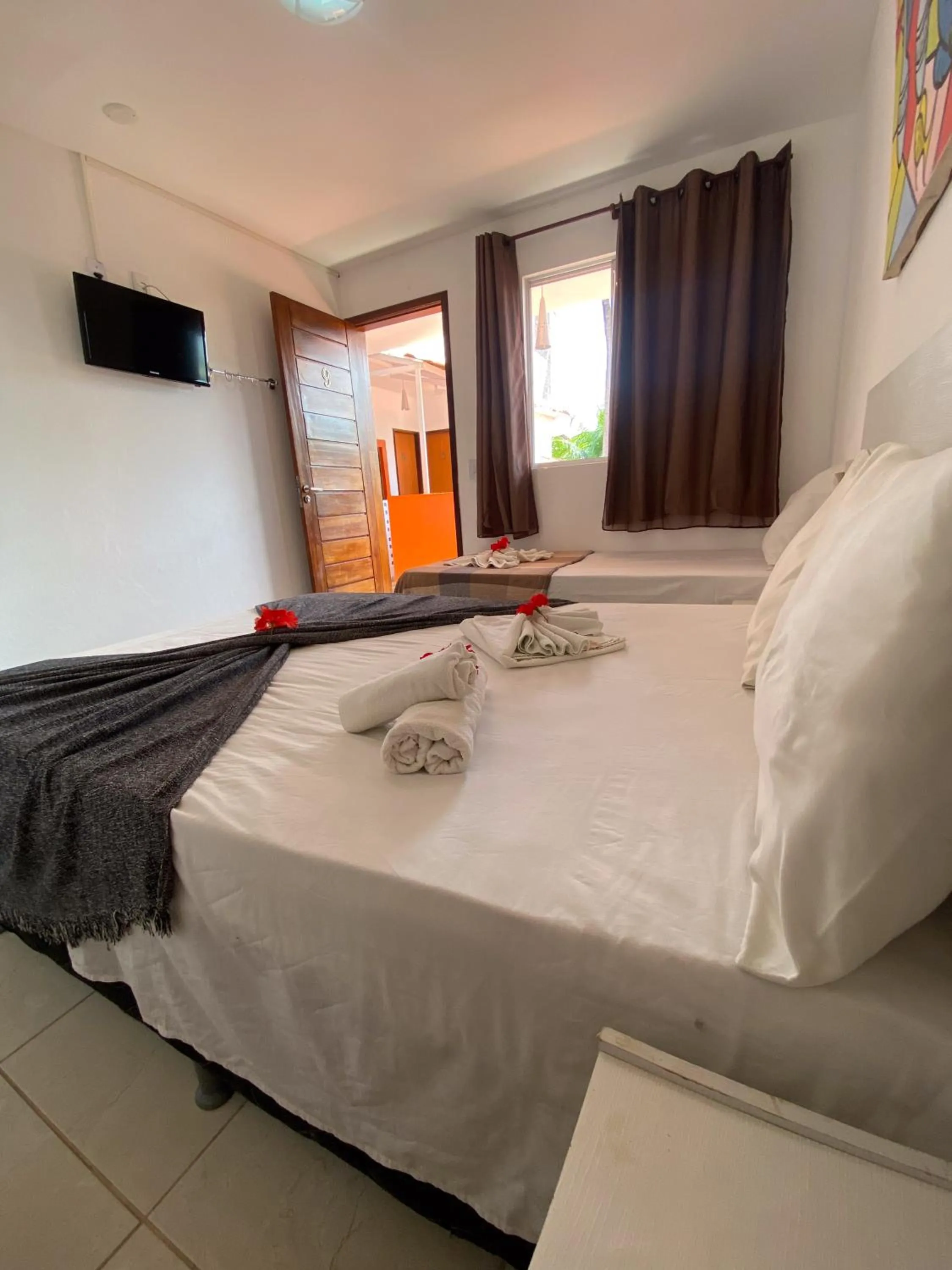 Bedroom, Bed in Pousada Porto de Amigos