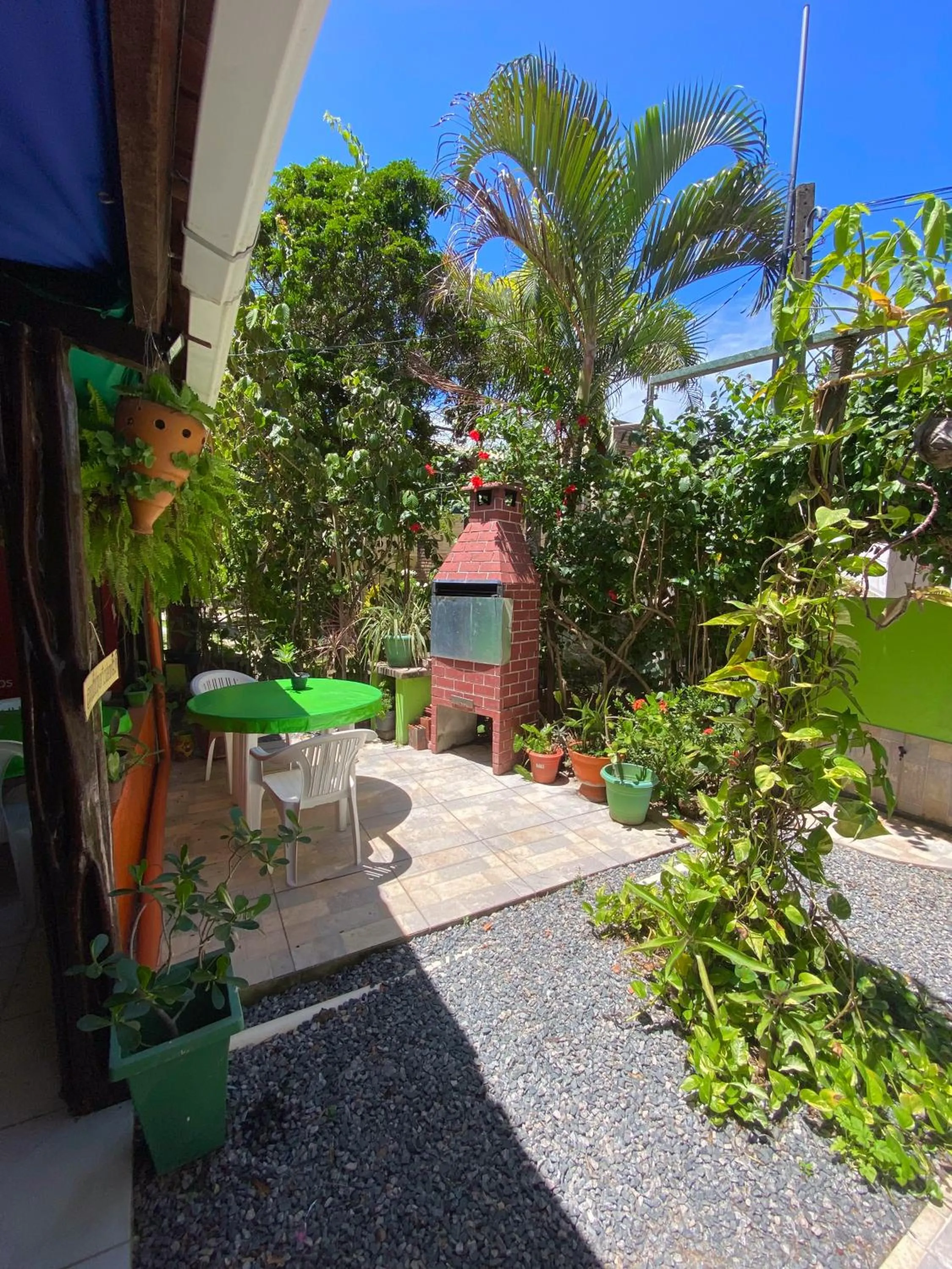 BBQ facilities in Pousada Porto de Amigos