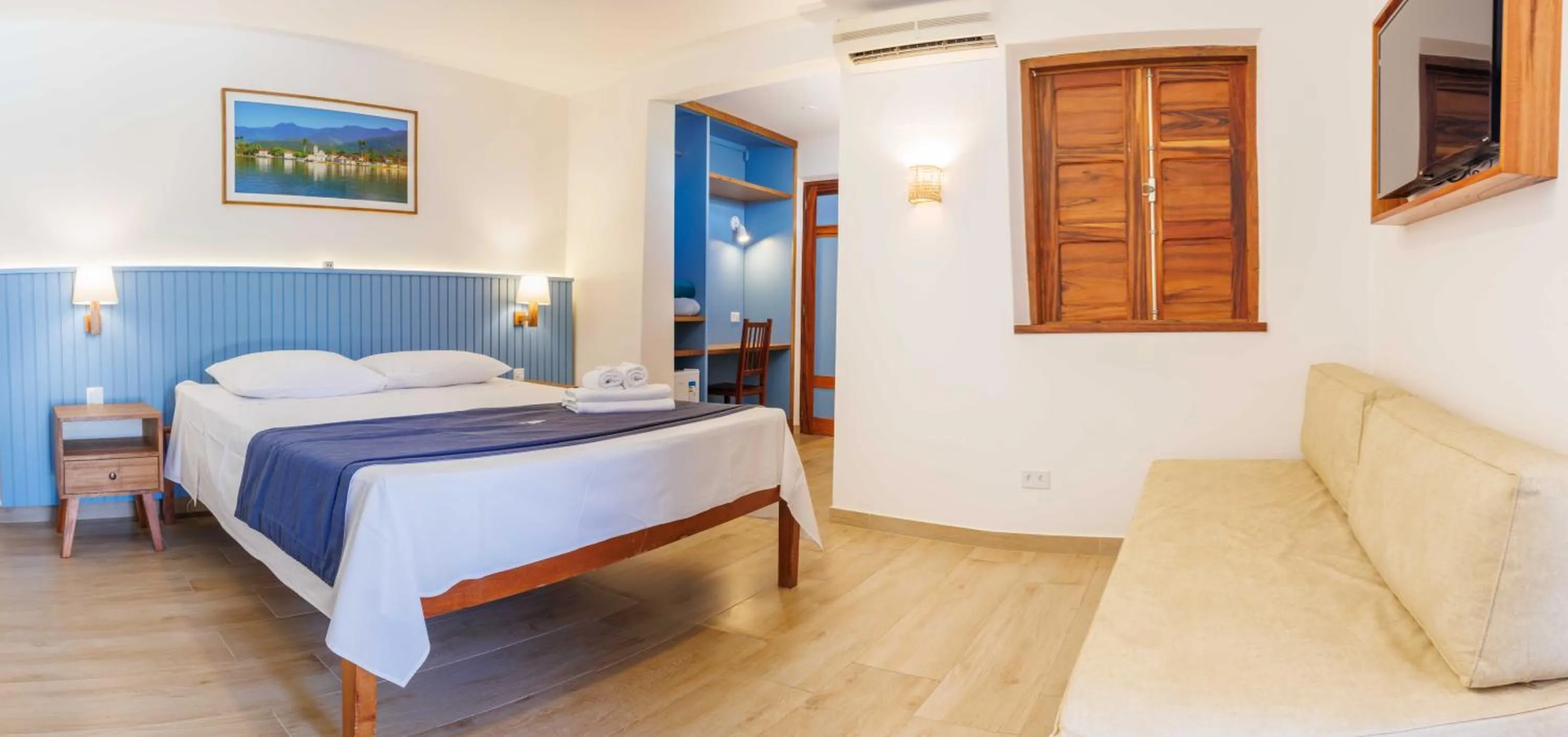 Bed in Pousada Valhacouto