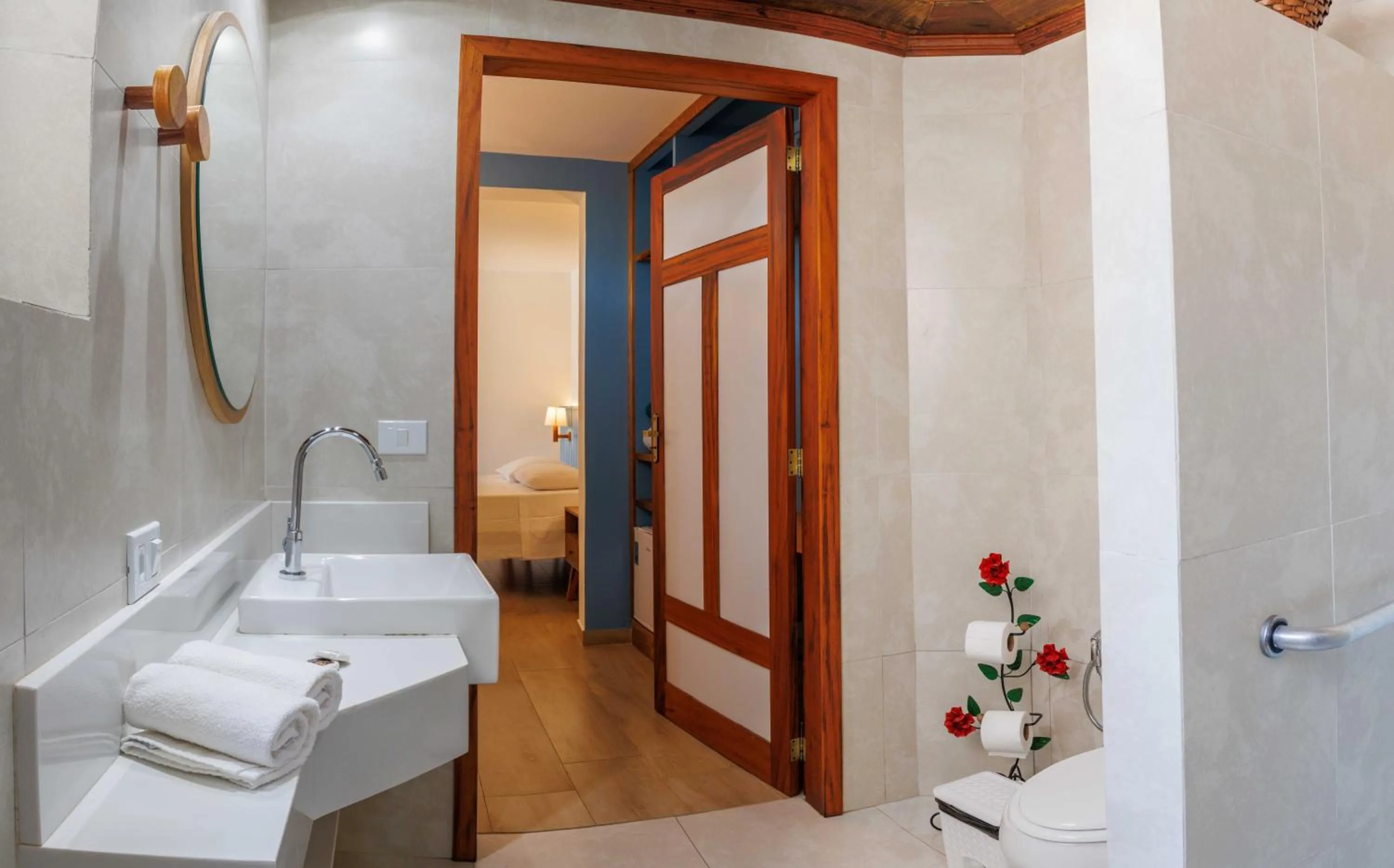 Bathroom in Pousada Valhacouto