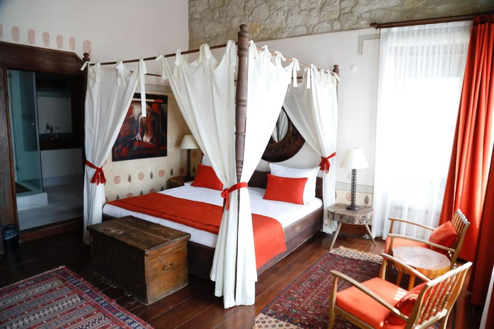 Bed in Zen Alacati Hotel