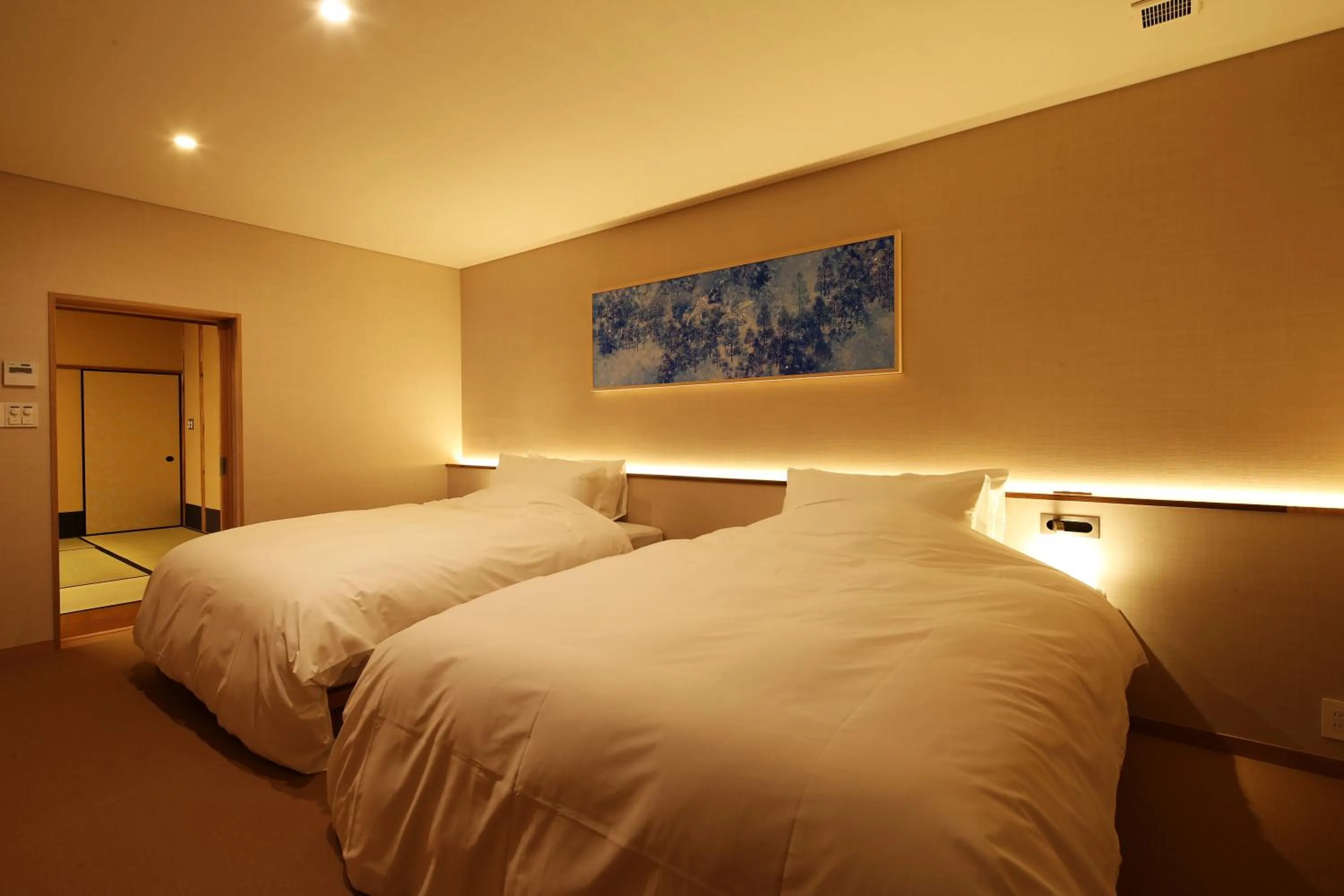 Bedroom, Bed in Monjusou Shourotei