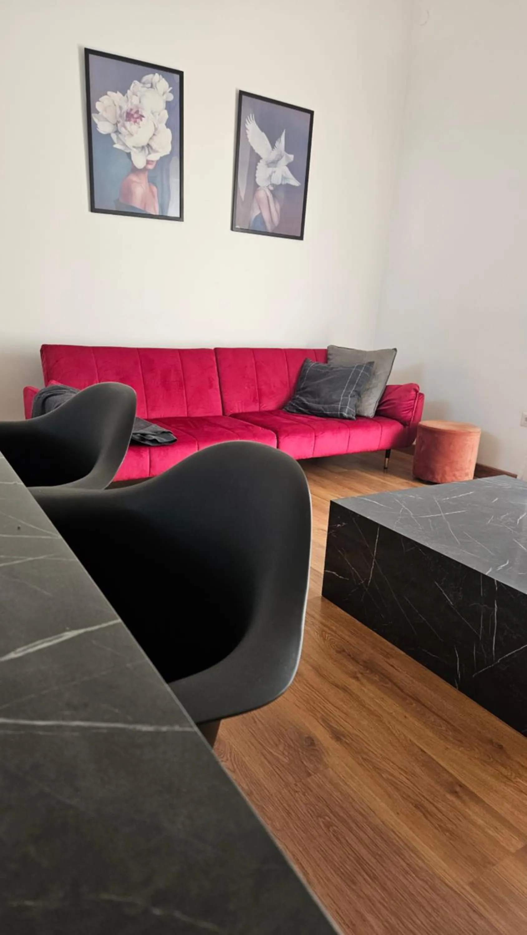 Living room in Flamingo B&B