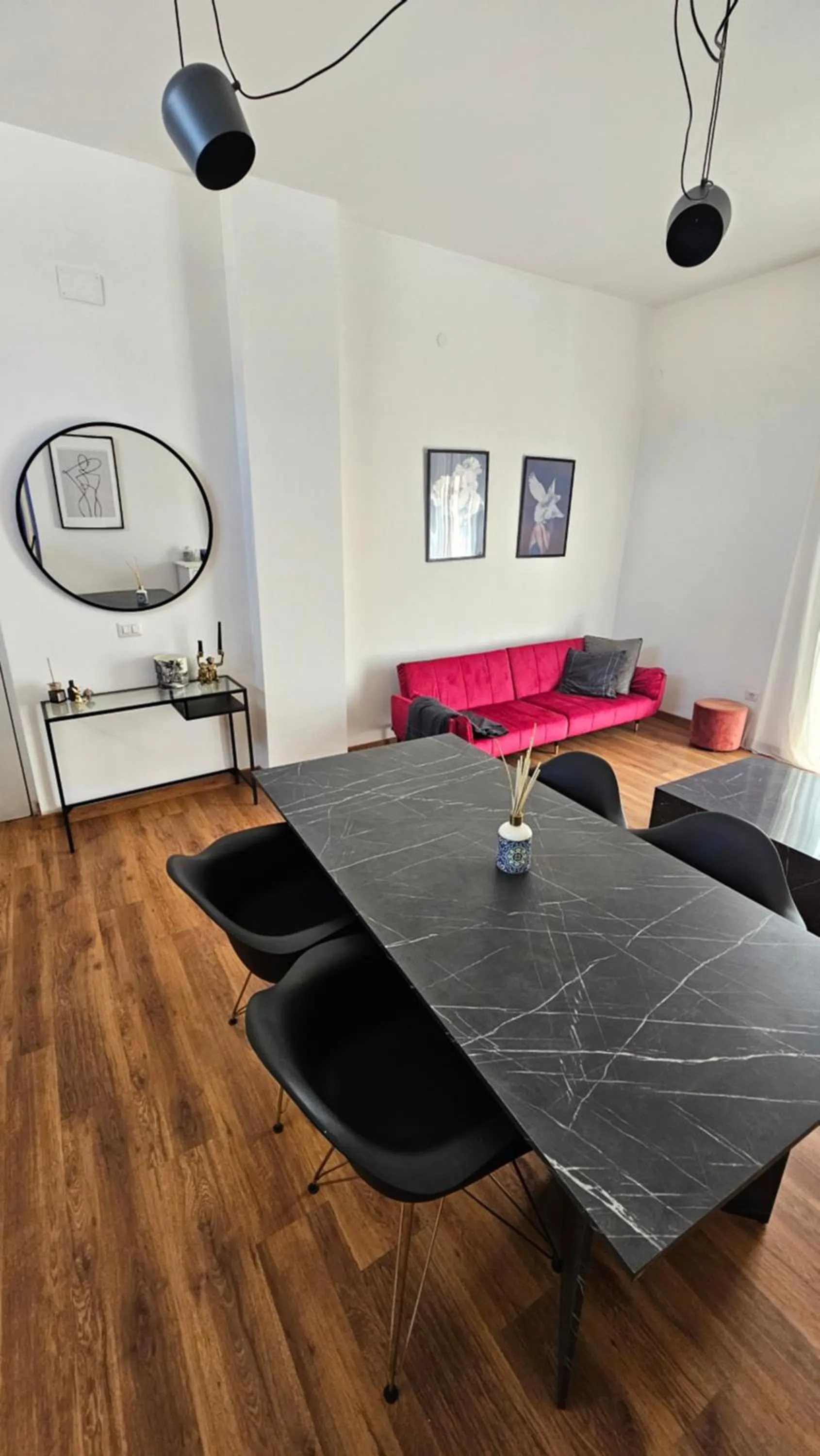 Living room in Flamingo B&B