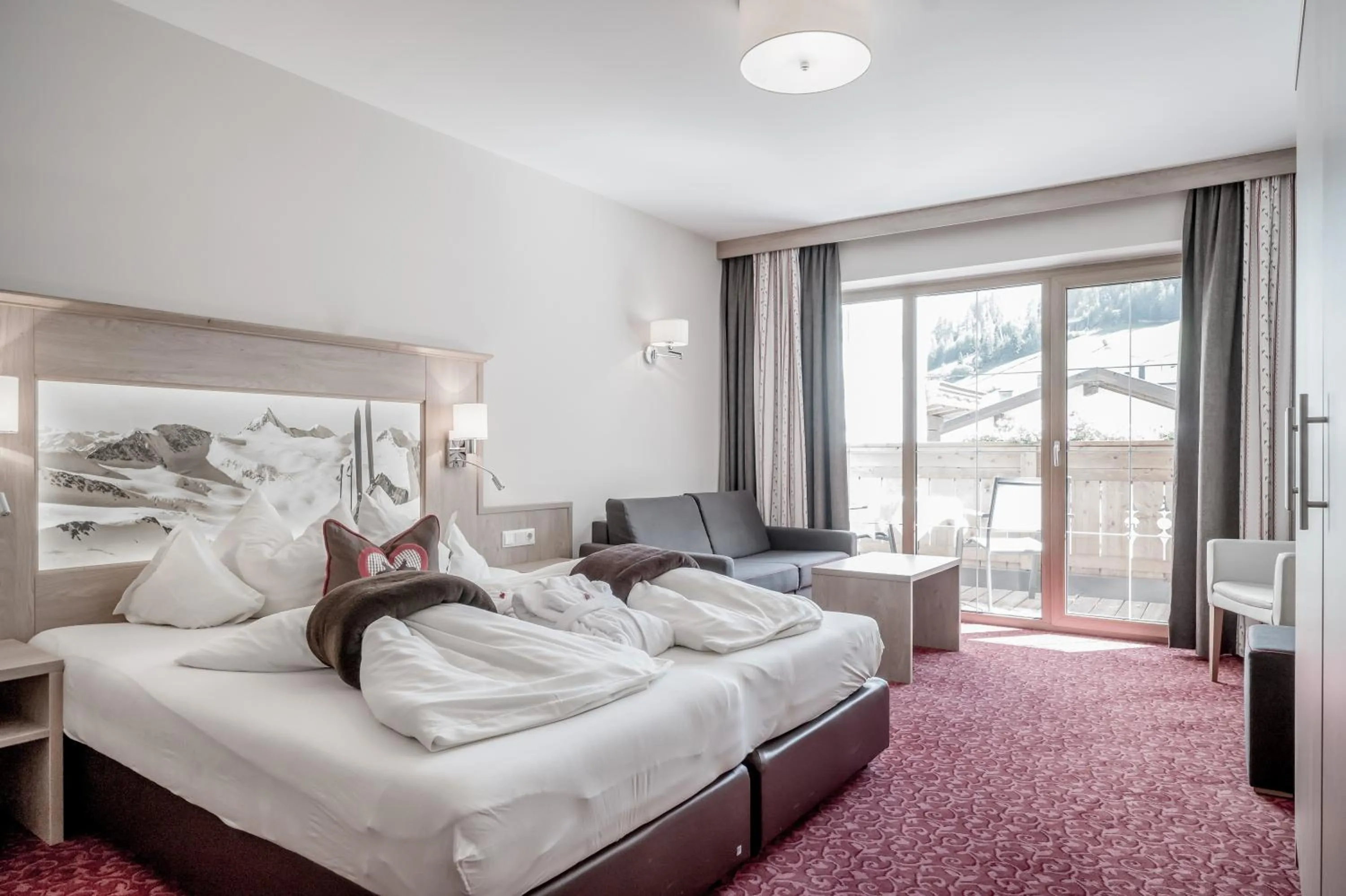 Bed in Hotel Elisabeth Superior Sölden