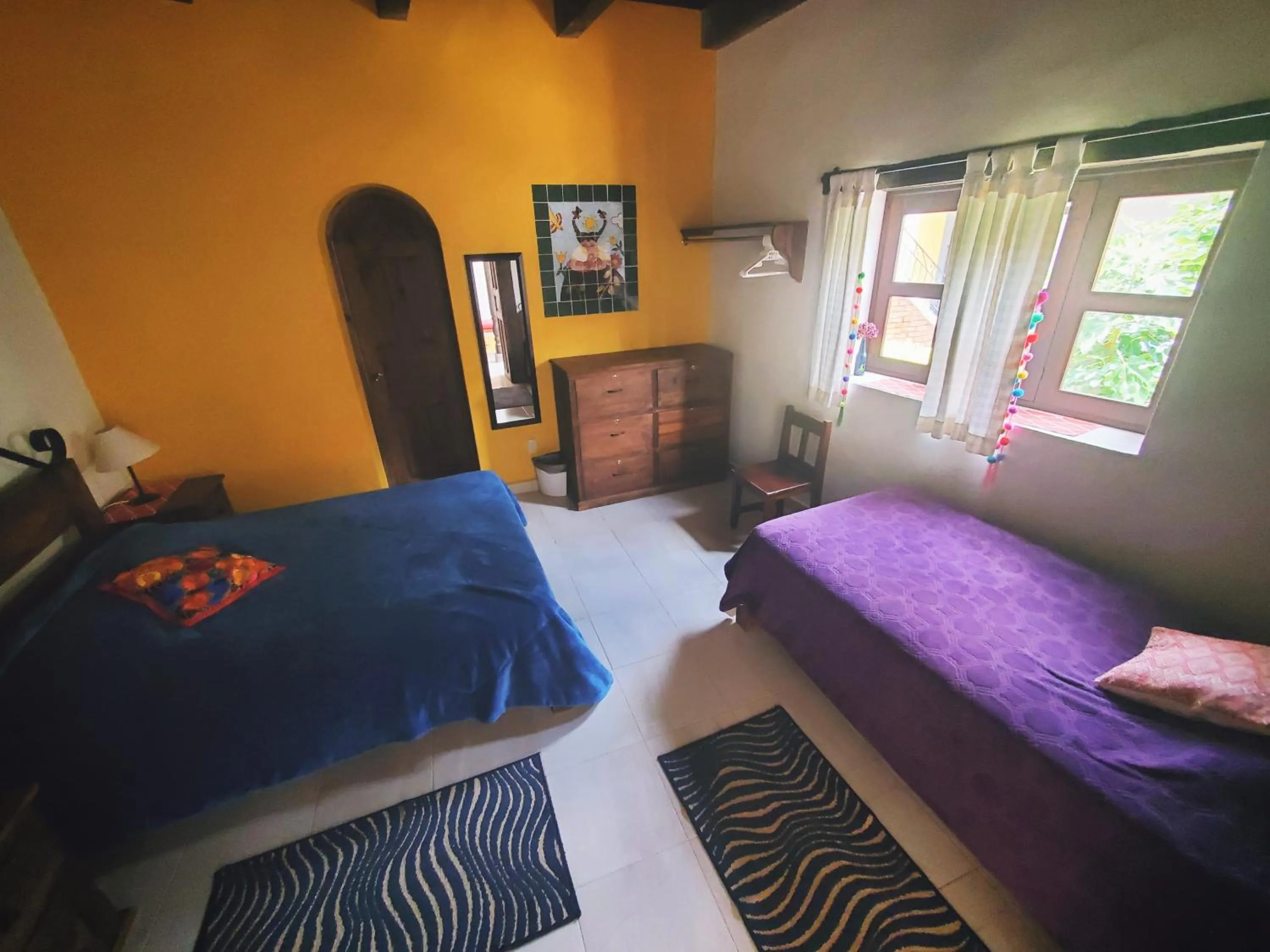 Quadruple Room with Garden View in Casa Tequio