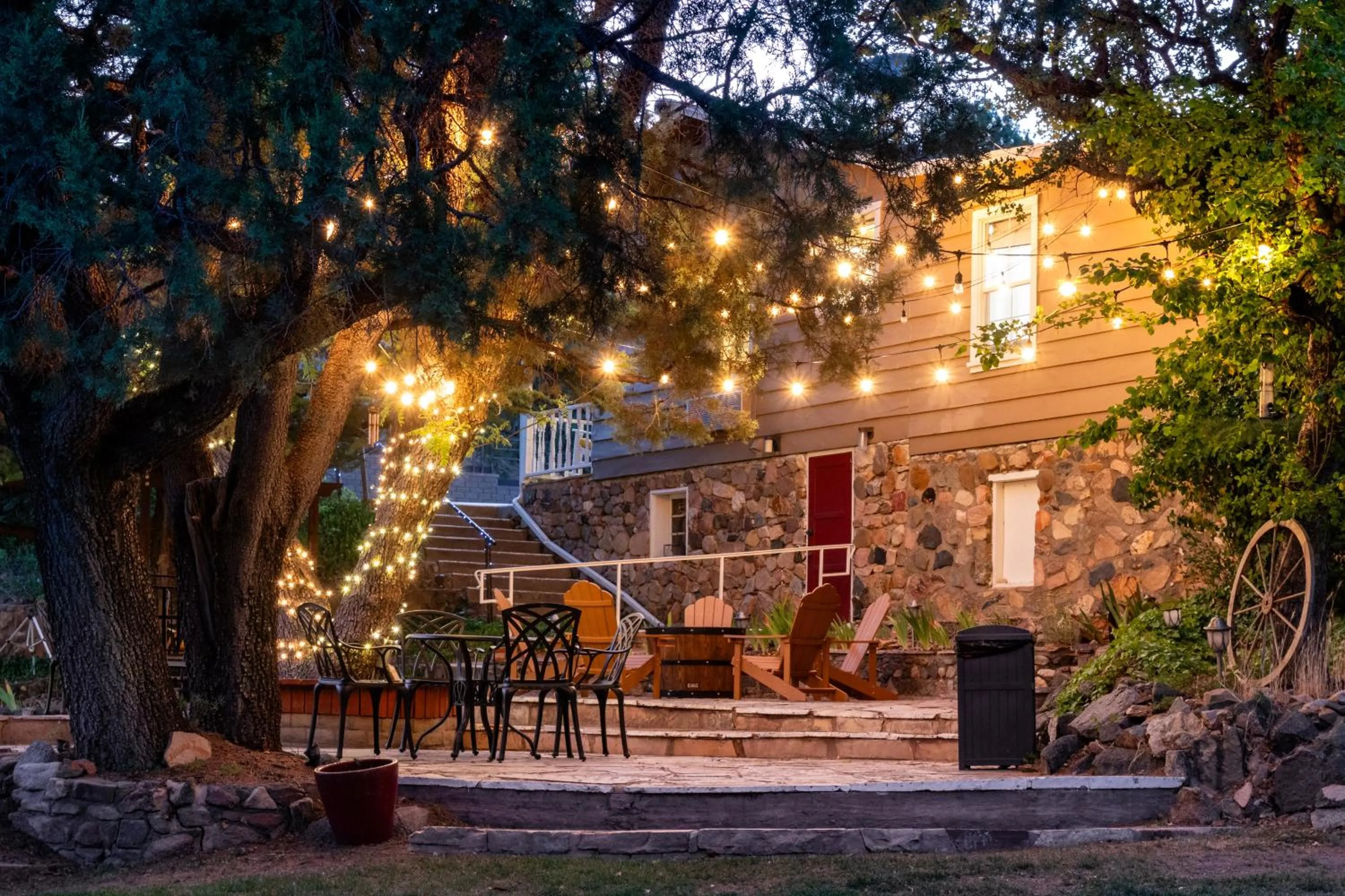 Patio in Prescott Pines Inn