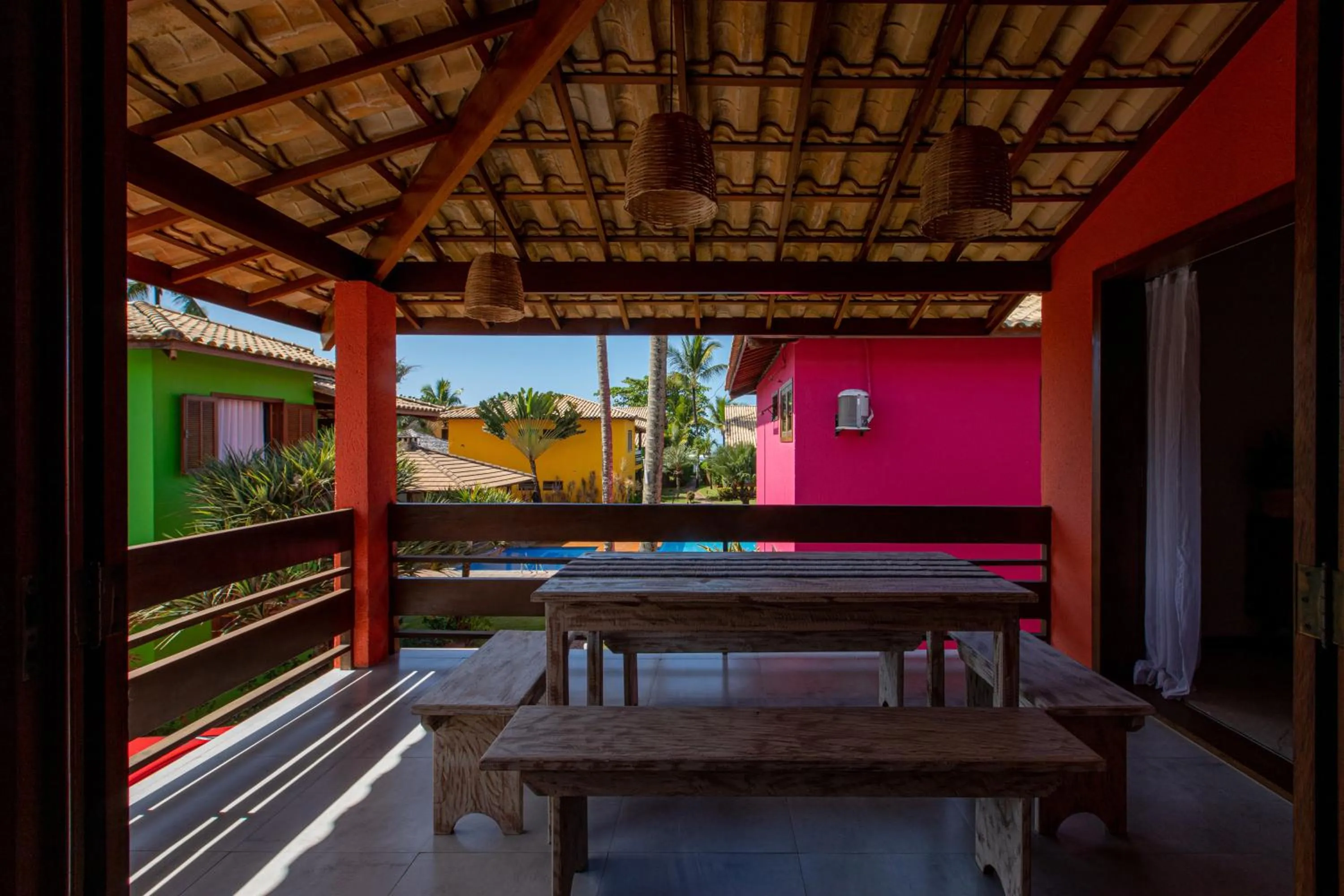 Balcony/Terrace in Casa Villa Cristian Pé na Areia
