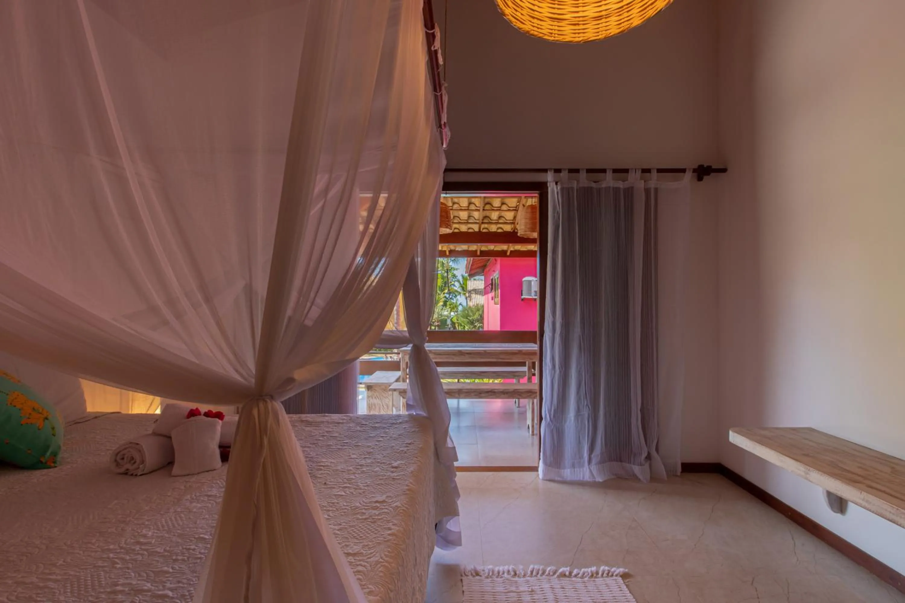 Photo of the whole room, Bed in Casa Villa Cristian Pé na Areia