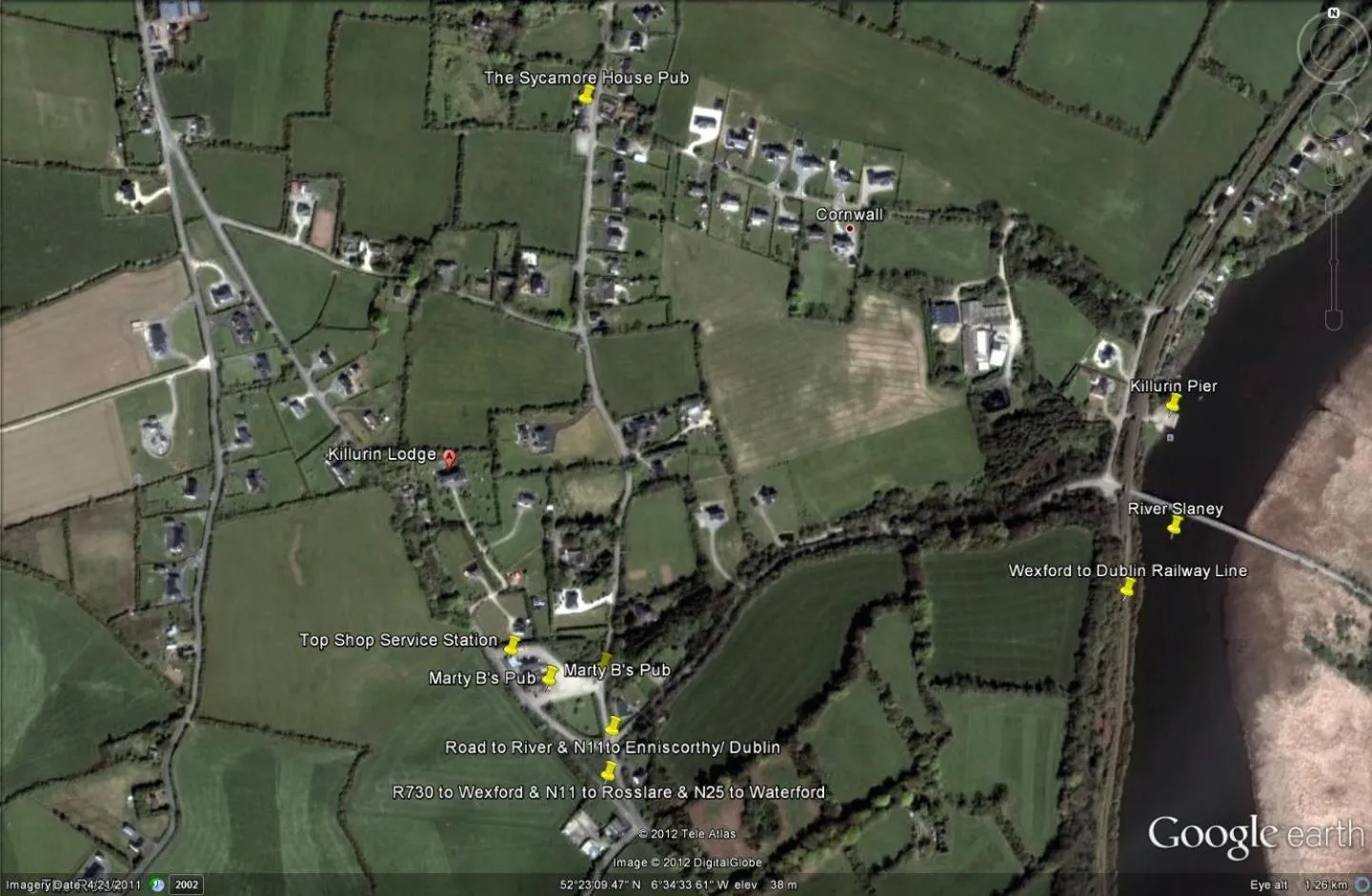 Off site in Killurin Lodge