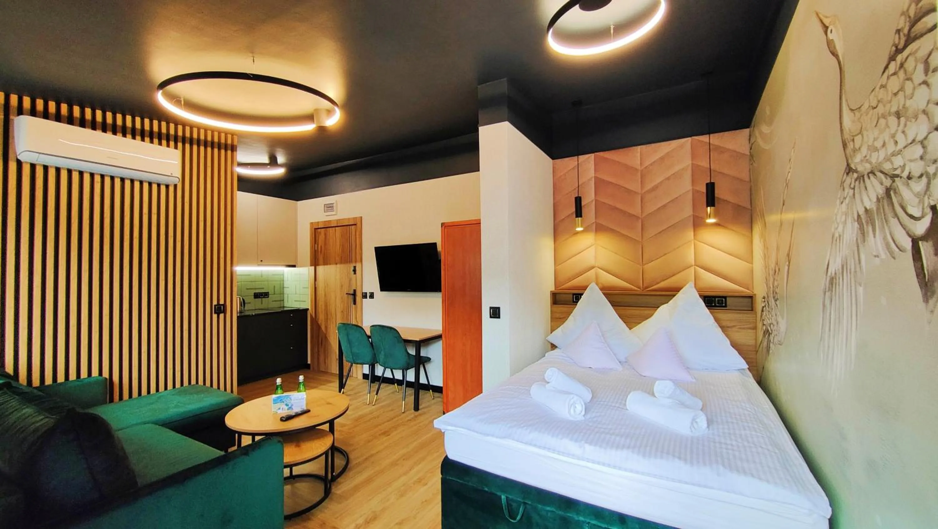 Living room, Bed in Dom Wypoczynkowy Oskar Jastrzębia Góra