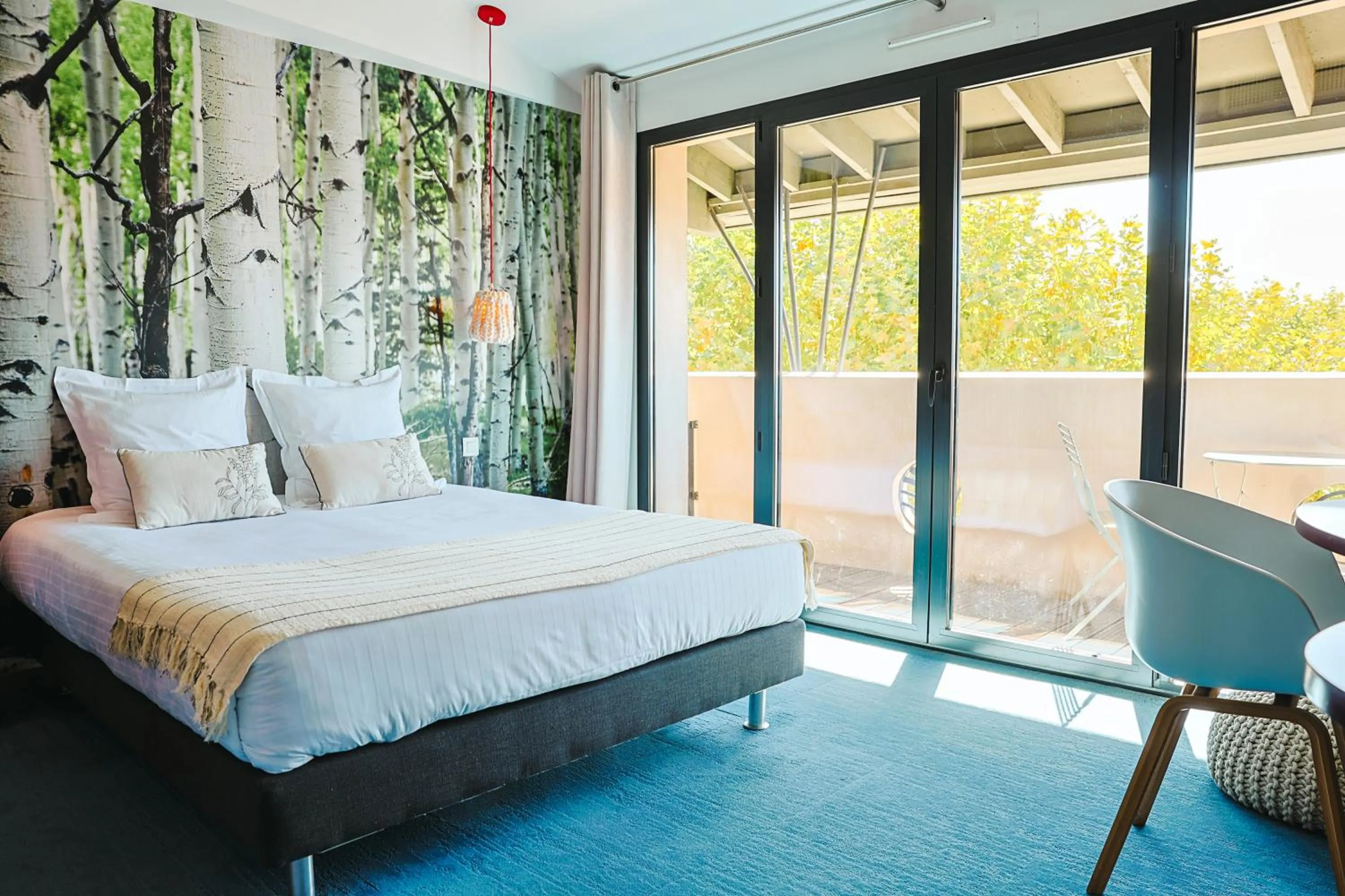 Balcony/Terrace, Bed in L’Échappée Belle